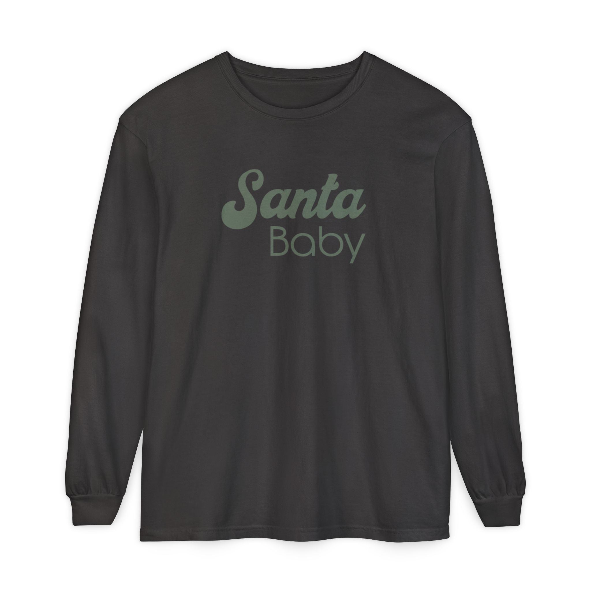 Santa Baby (Olive) | Adult Long Sleeve T-Shirt