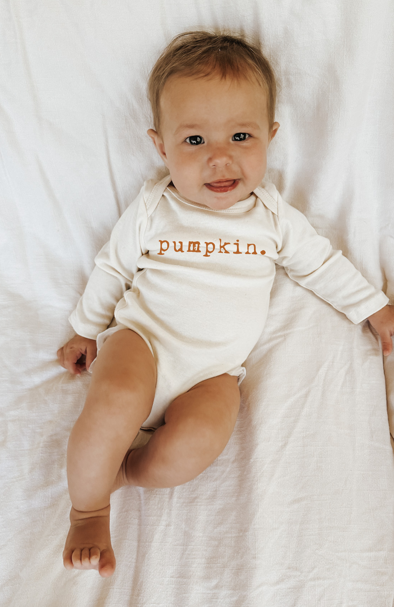 Pumpkin Organic Bodysuit Long Sleeve