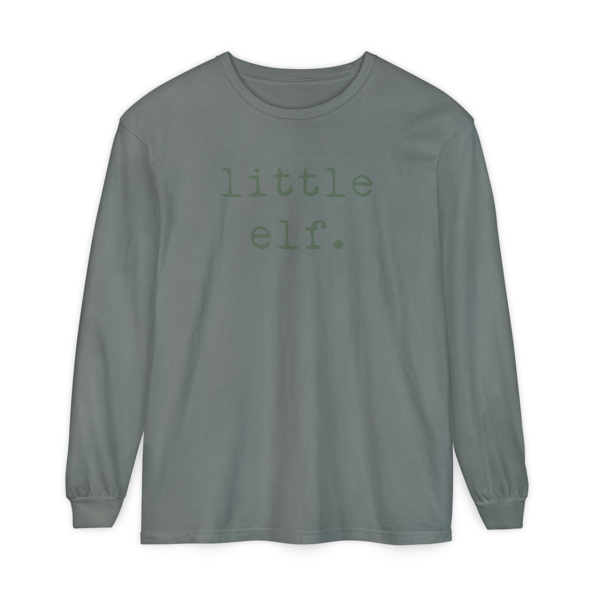 Little Elf (Olive) | Adult Long Sleeve T-Shirt