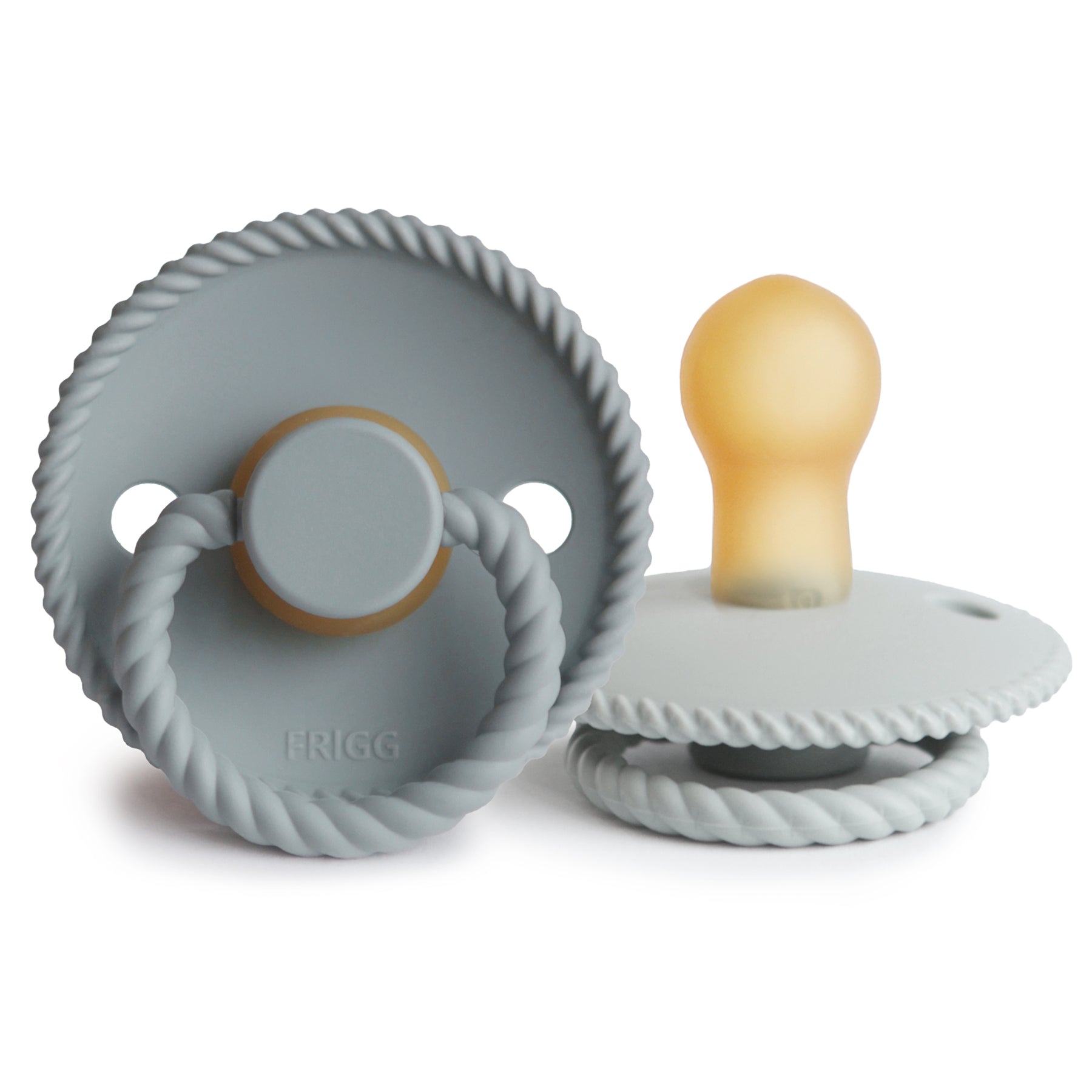 FRIGG Rope Natural Rubber Pacifier 2 - Pack - Tenth & Pine - FRIGG PACIFIERS - 6 - 18 months - Blush/Cream