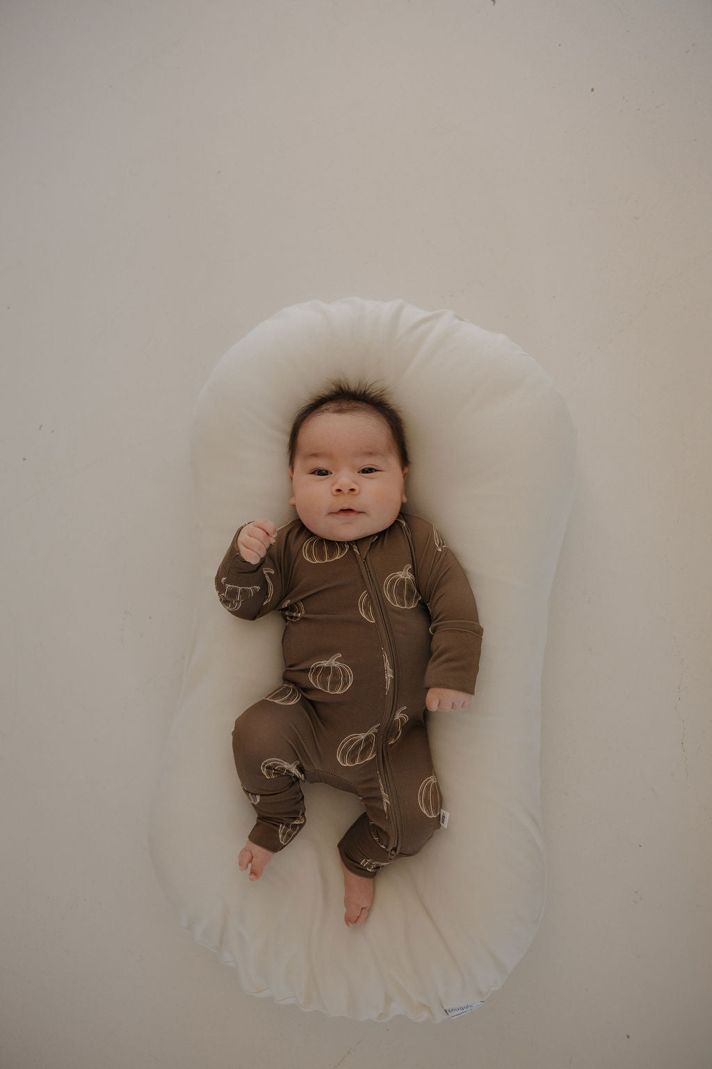 Bamboo Zip Pajamas | Brown Pumpkin