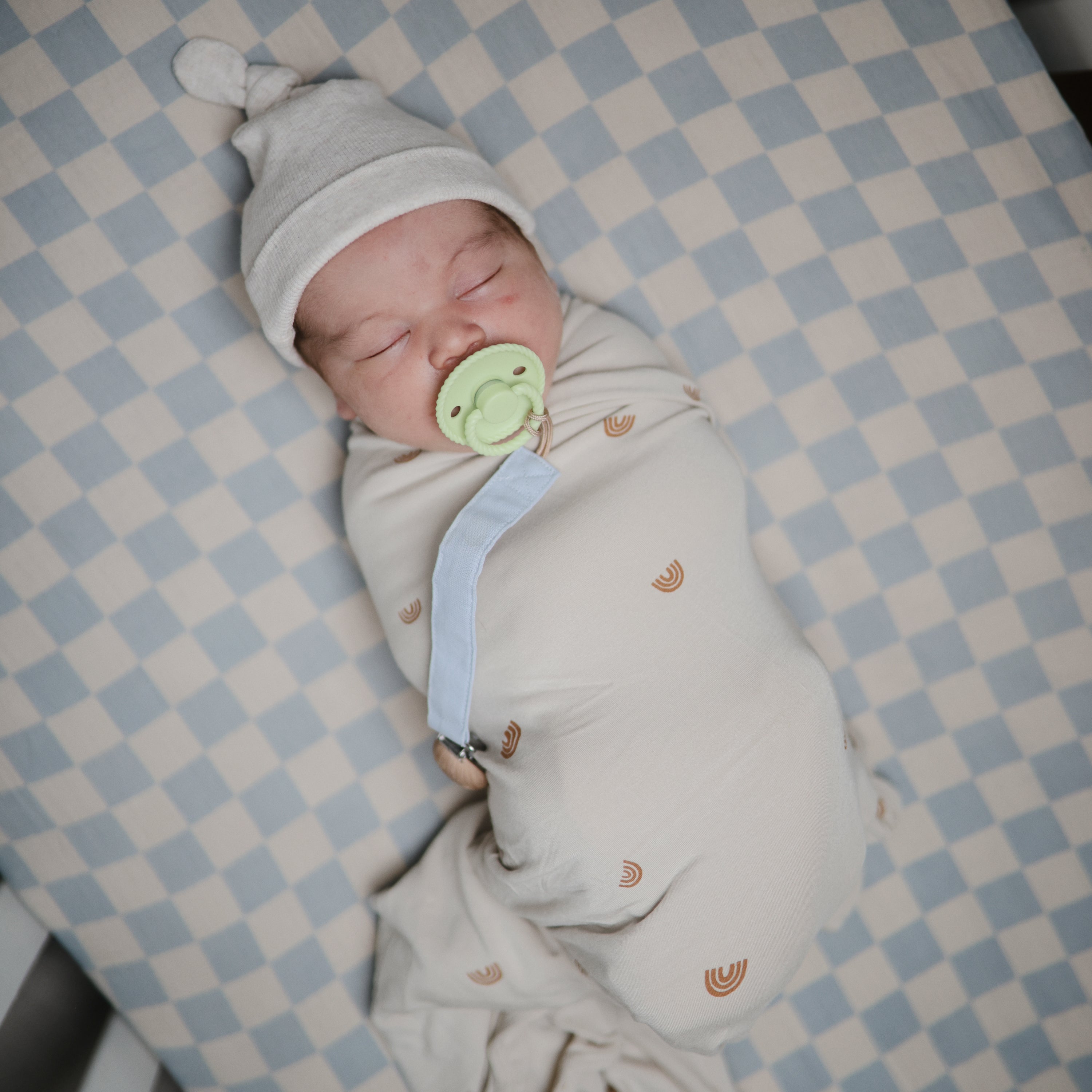 FRIGG Rope Natural Rubber Pacifier 2 - Pack - Tenth & Pine - FRIGG PACIFIERS - 6 - 18 months - Cream/Green Tea