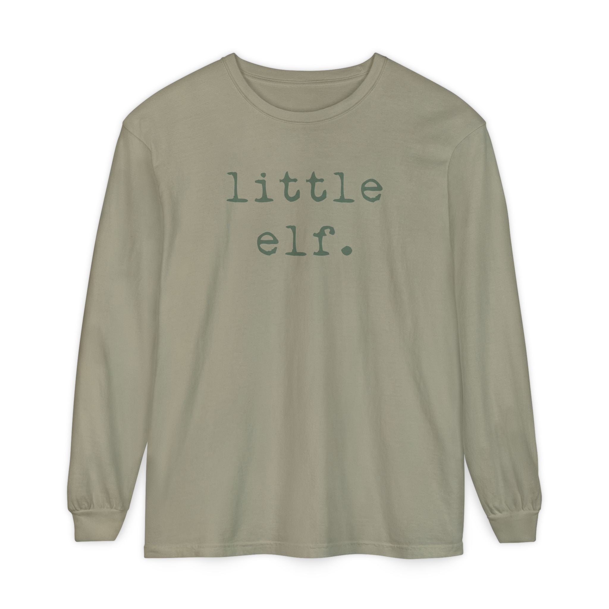 Little Elf (Olive) | Adult Long Sleeve T-Shirt