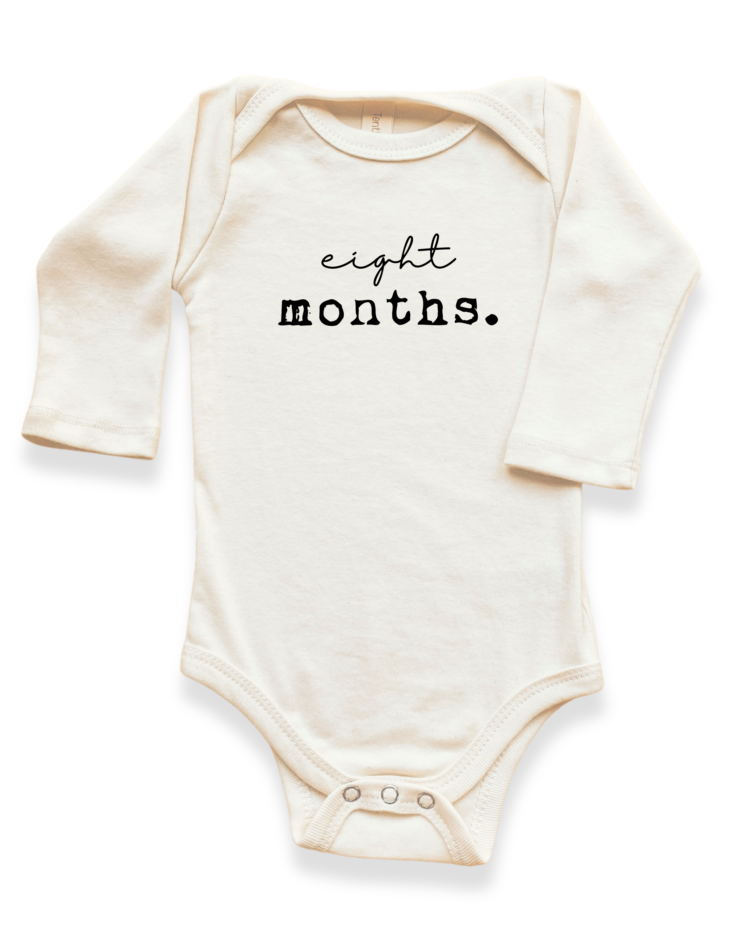 Monthly Milestones Organic Baby Bodysuit Long Sleeve