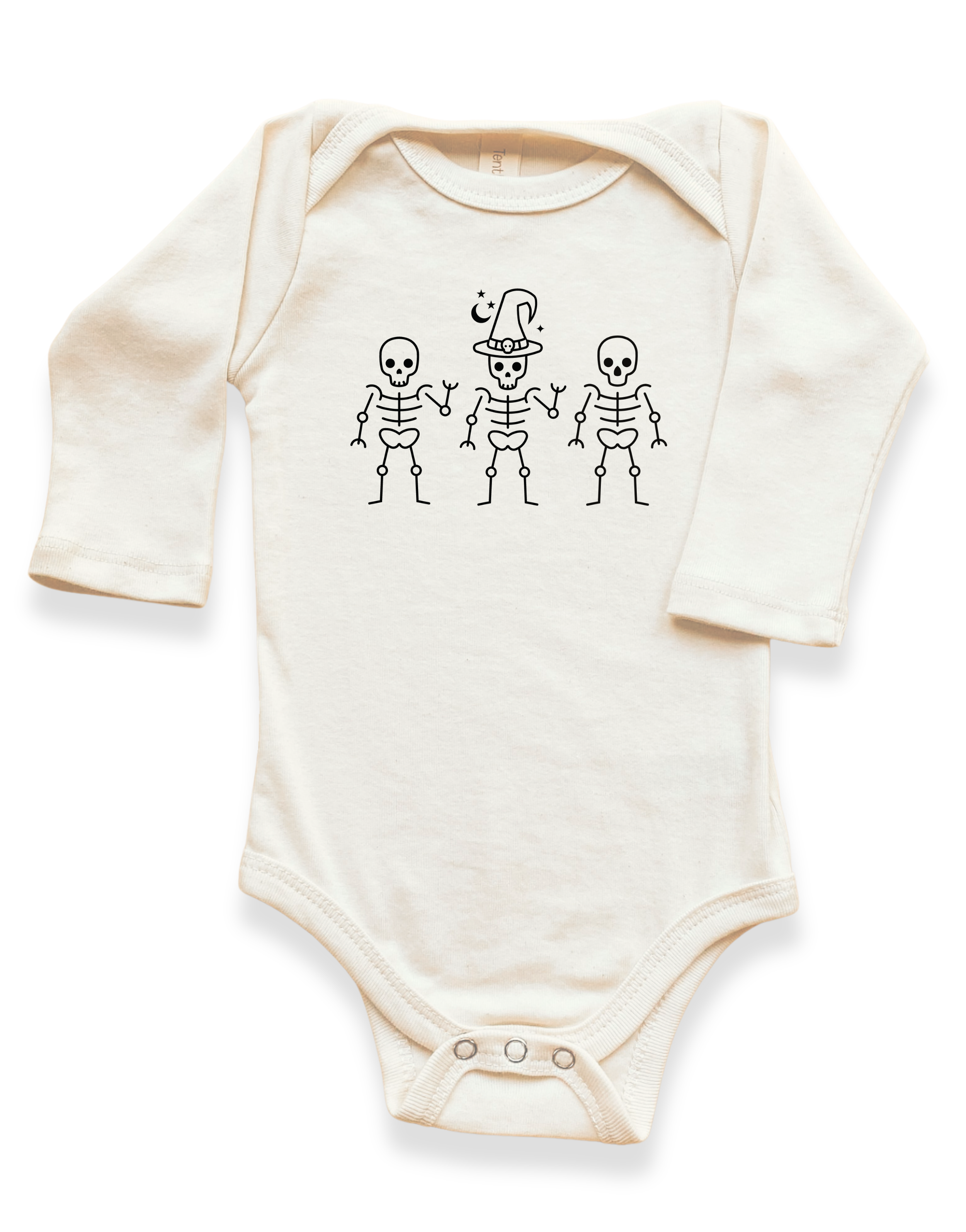 Skeletons Organic Bodysuit Long Sleeve
