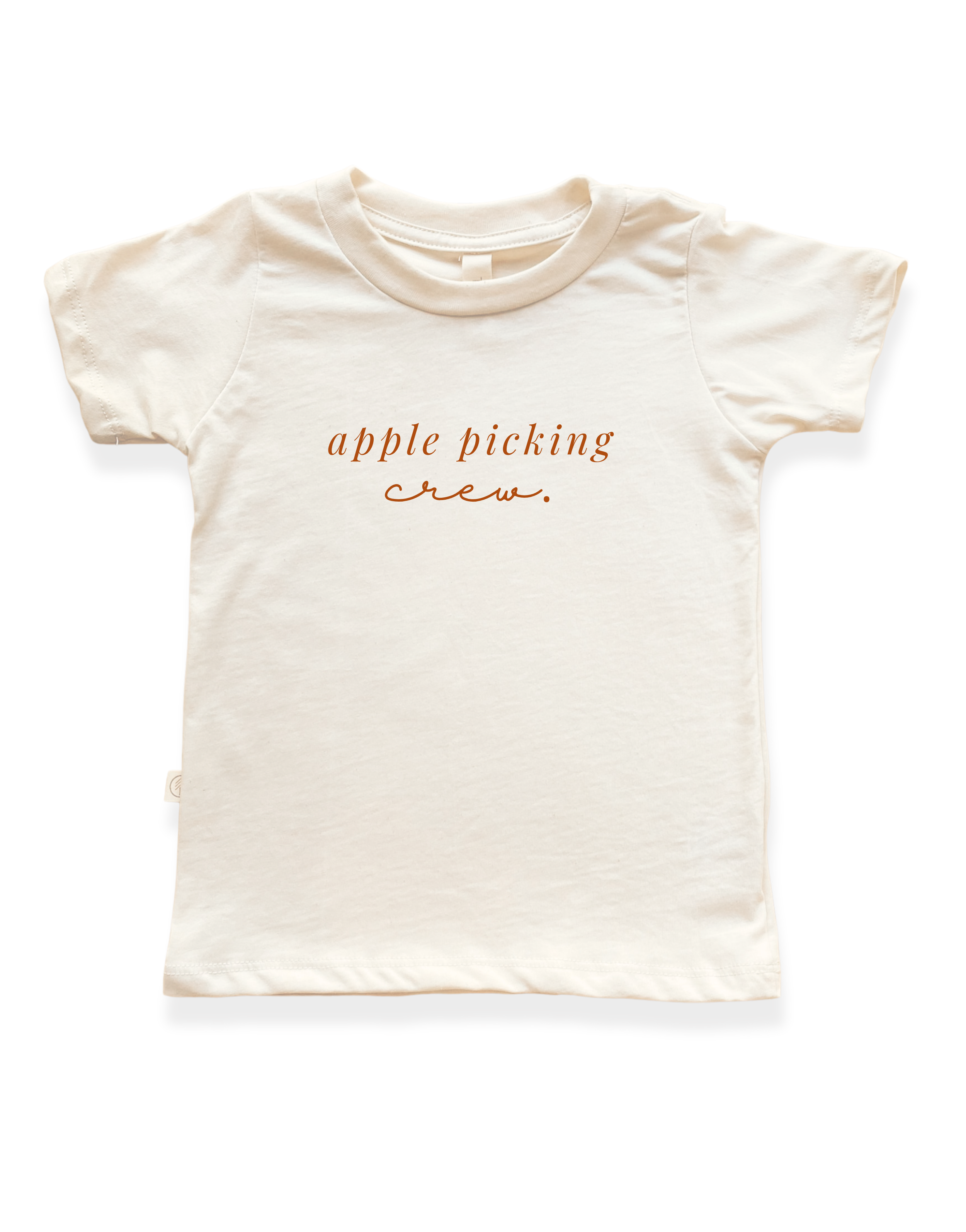 Apple Picking Crew Organic Cotton Short Sleeve Toddler T-Shirt