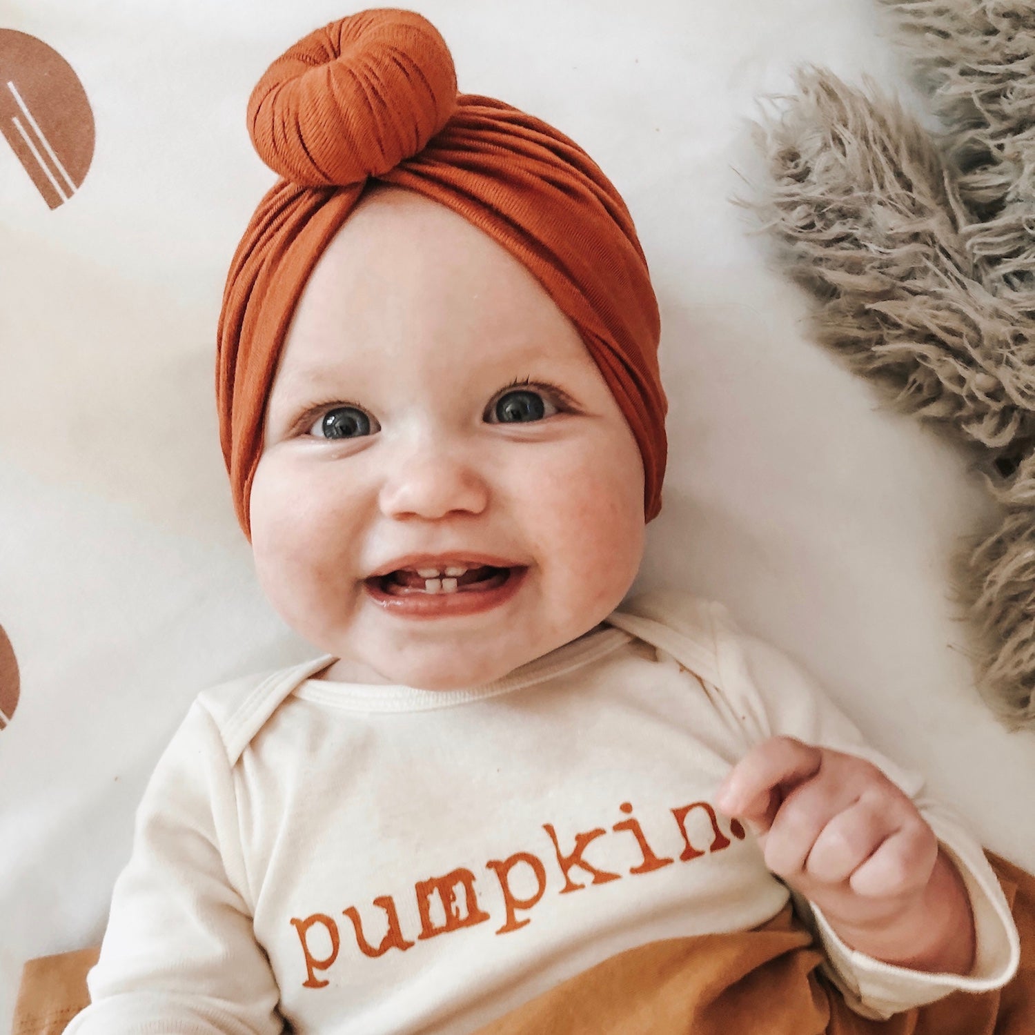 Pumpkin Organic Bodysuit Long Sleeve