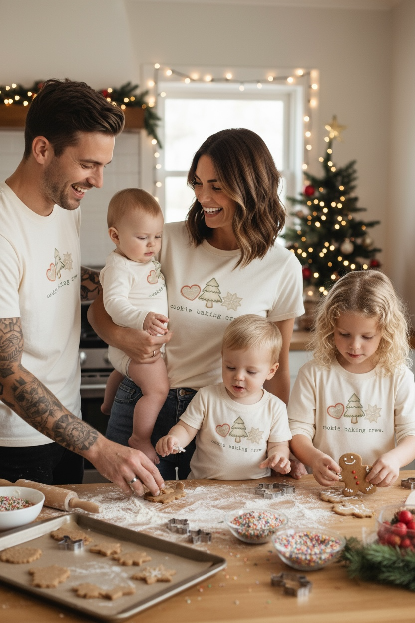 Cookie Baking Crew Organic Baby Bodysuit Long Sleeve