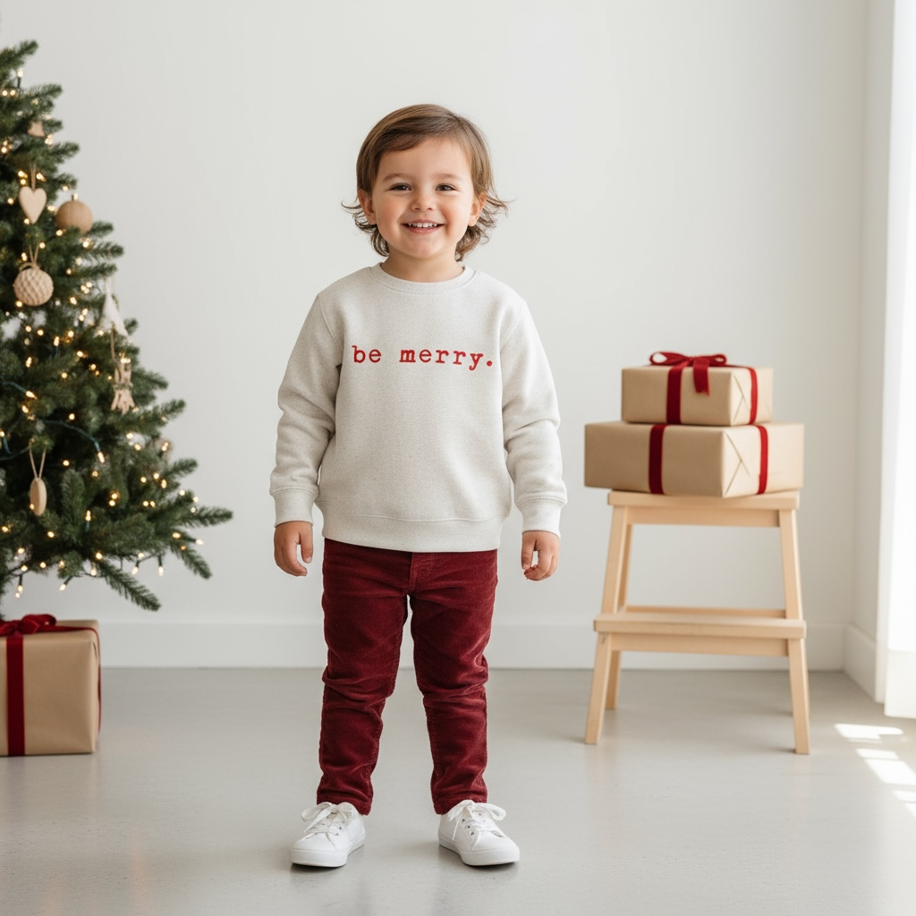 Be Merry | Toddler Fleece Sweatshirt