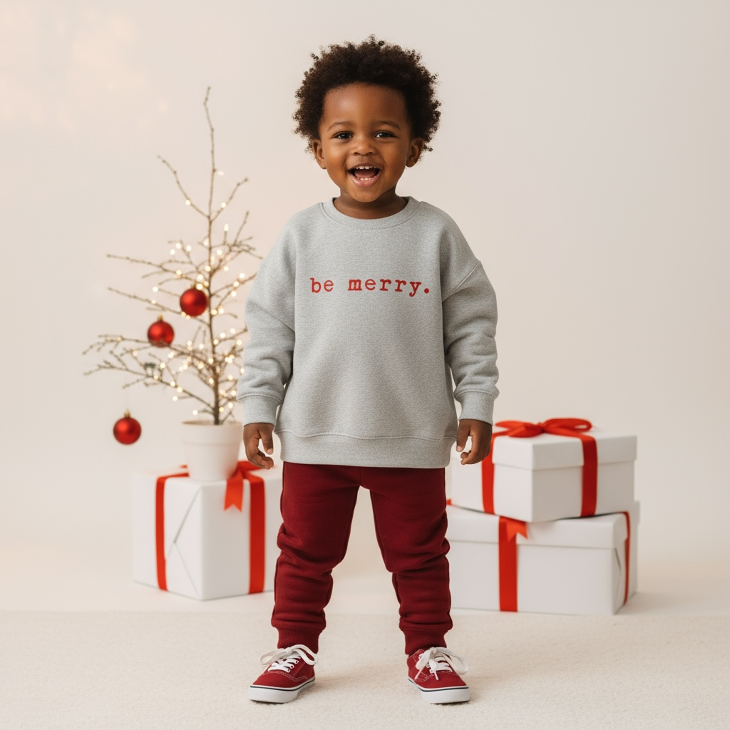 Be Merry | Toddler Fleece Sweatshirt