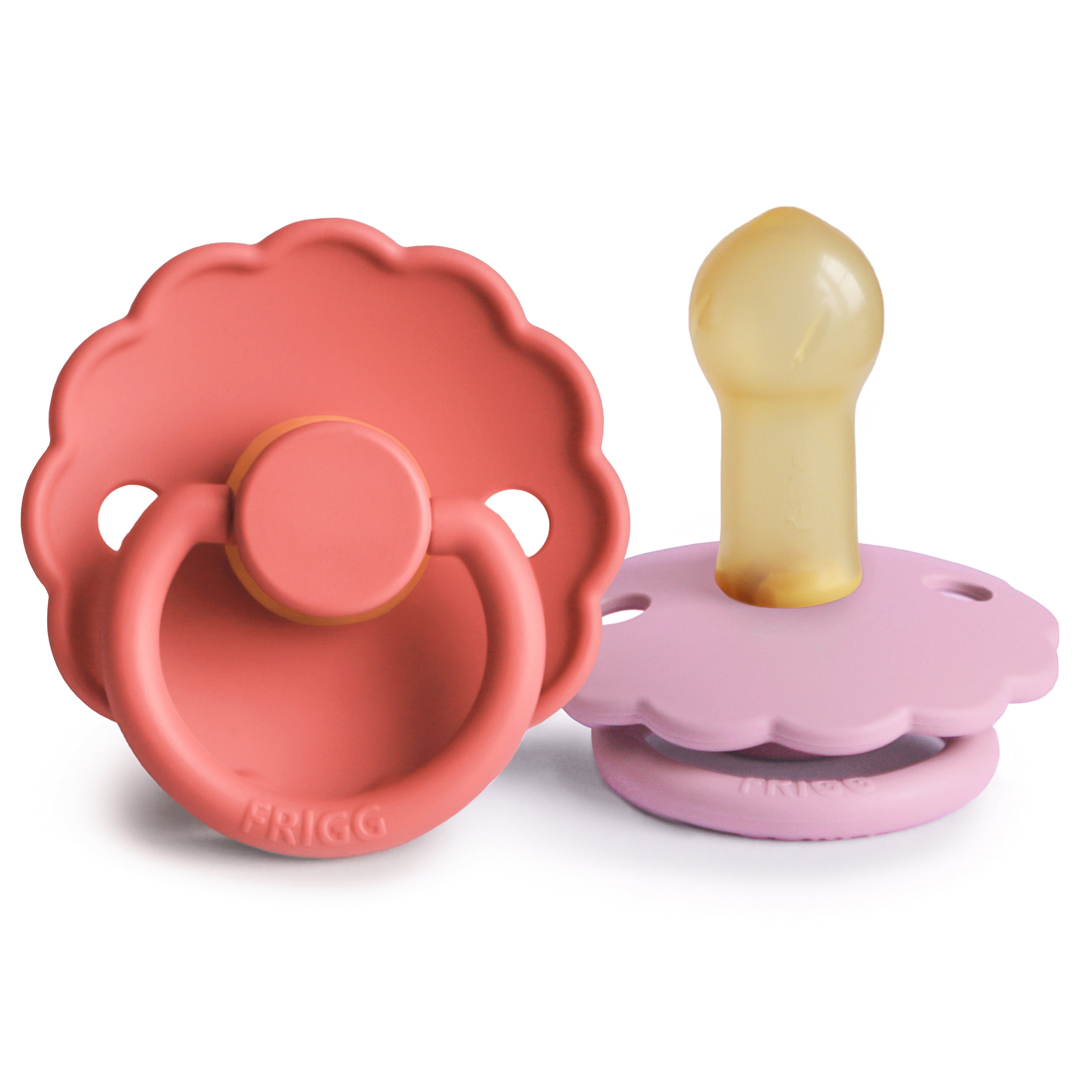 FRIGG Daisy Natural Rubber Pacifier 2 - Pack - Tenth & Pine - FRIGG PACIFIERS - 6 - 18 months - Poppy/Lupine