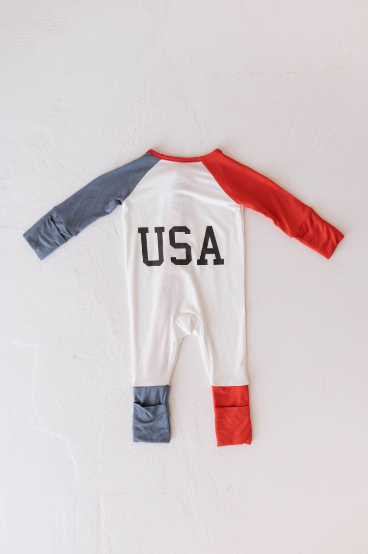 Bamboo Zip Pajamas | USA, Land That I Love