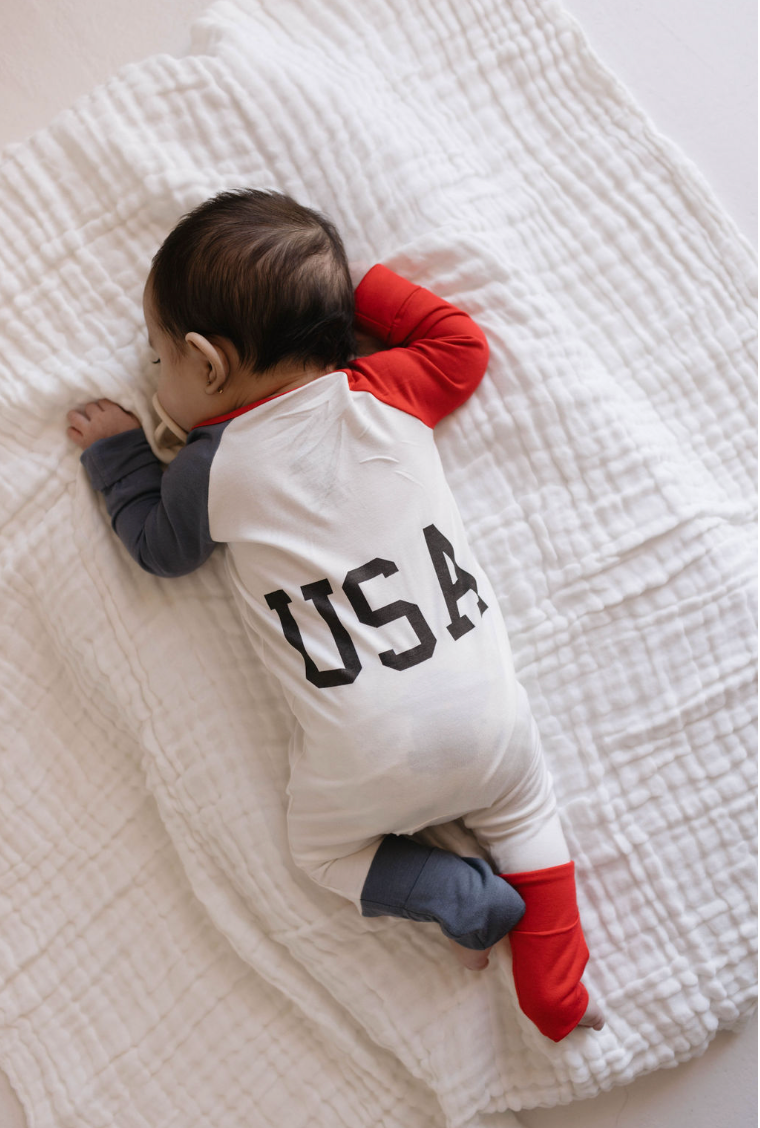 Bamboo Zip Pajamas | USA, Land That I Love