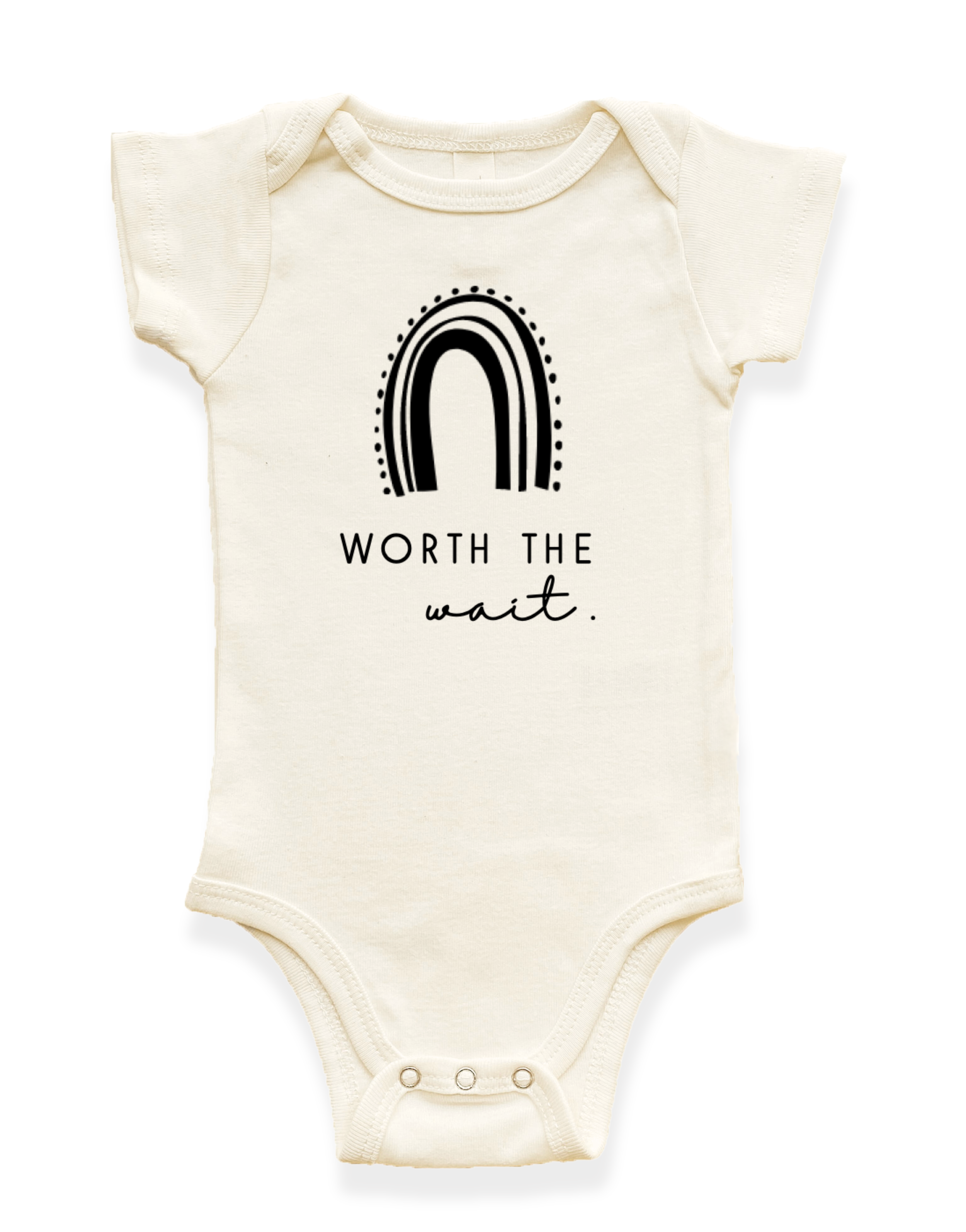 Worth the Wait Organic Baby Bodysuit
