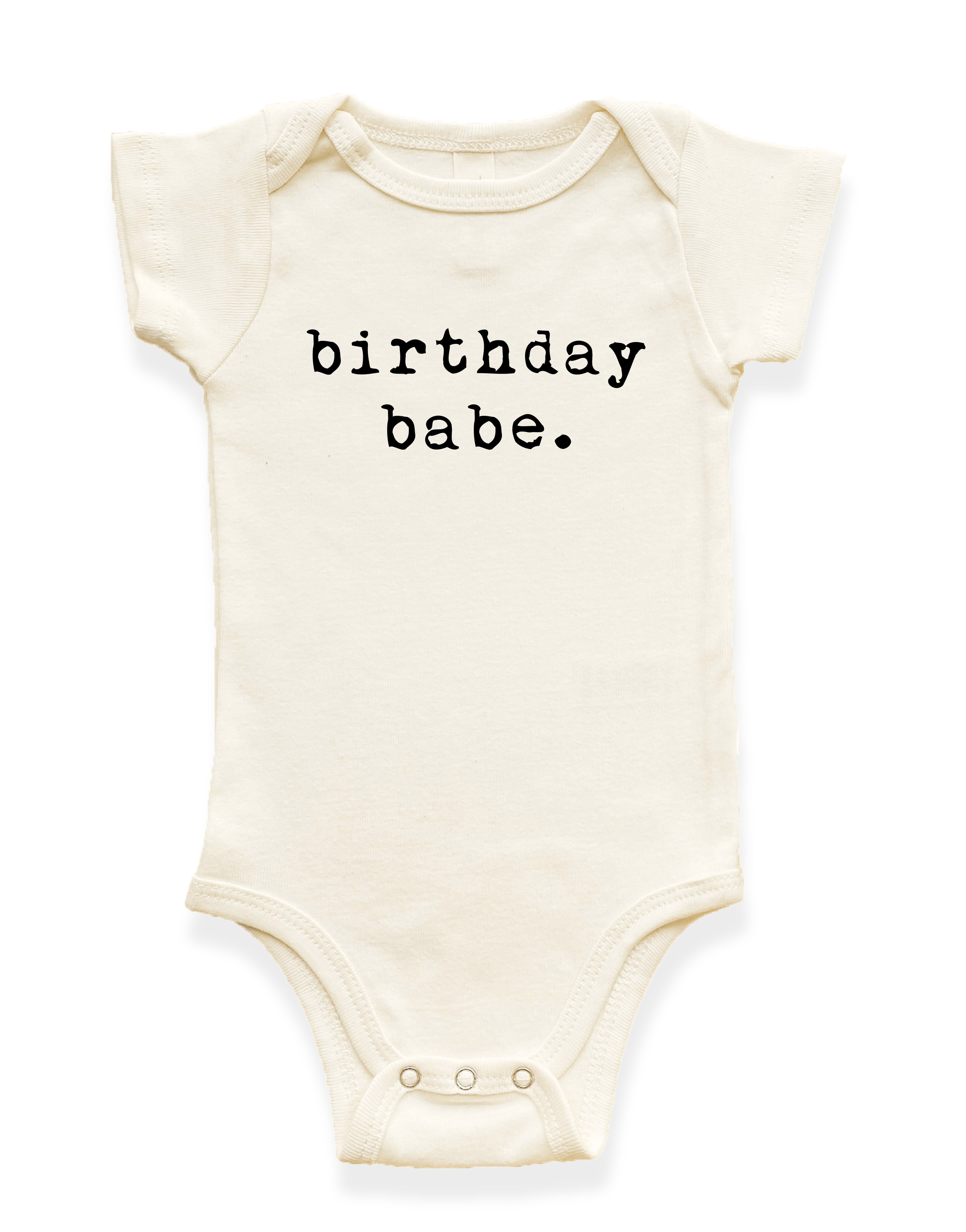 Birthday Babe Organic Baby Bodysuit