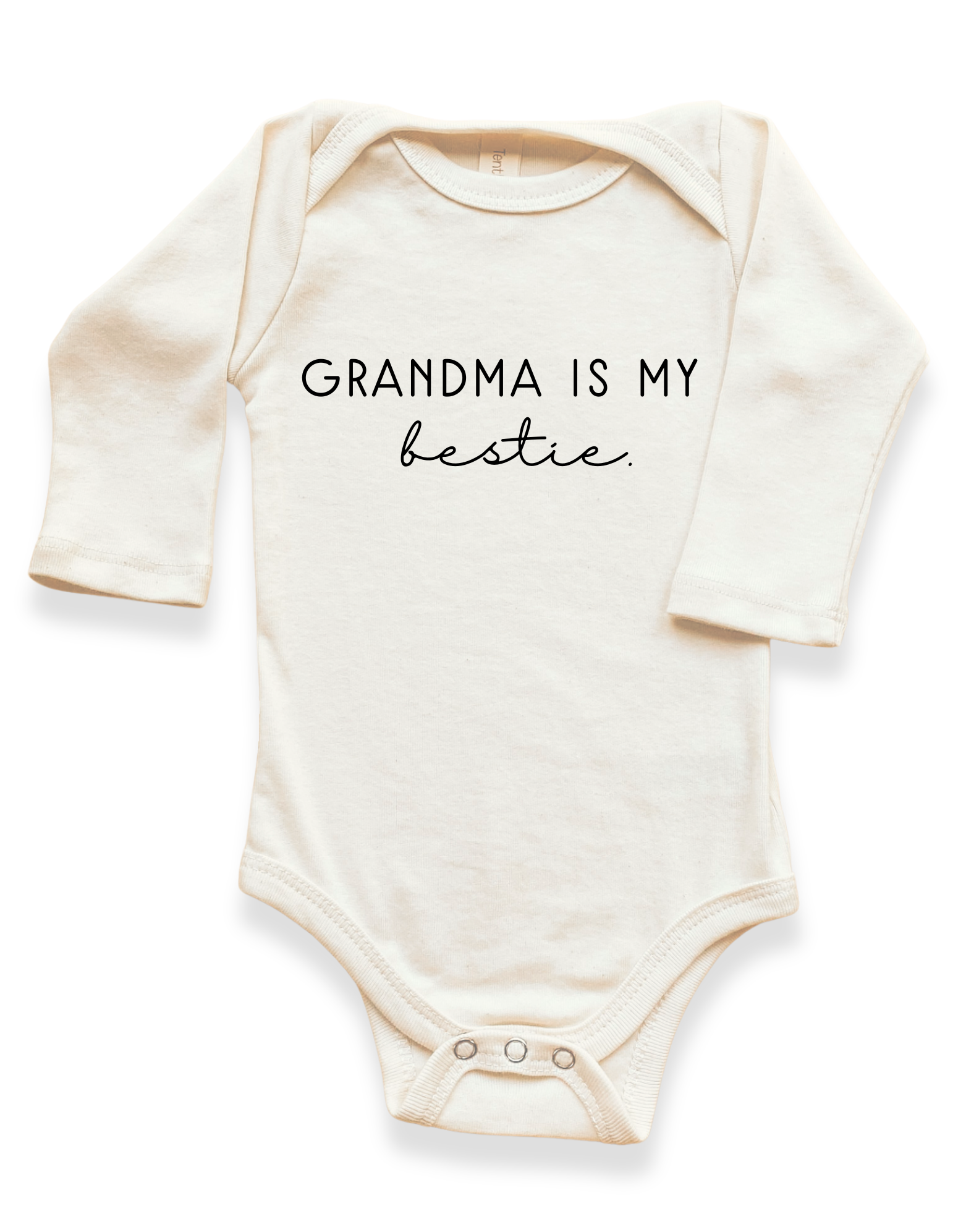 Grandma is My Bestie Organic Bodysuit Long Sleeve