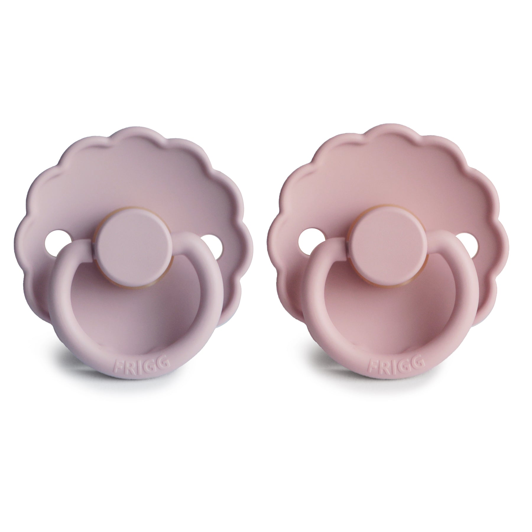FRIGG Daisy Natural Rubber Pacifier 2 - Pack - Tenth & Pine - FRIGG PACIFIERS - 6 - 18 months - Pink Cream/Poppy