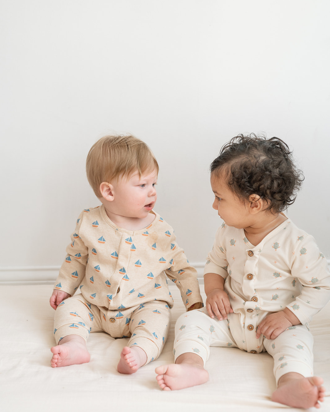 Quinn Magnetic Playsuit in Turtles