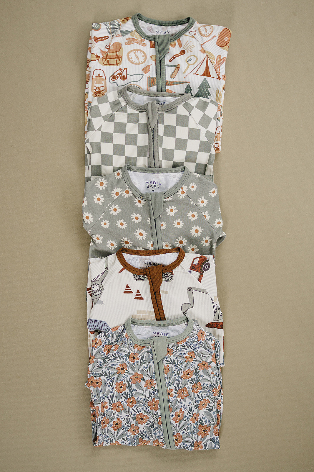 Camping Trip Ribbed Bamboo Zipper