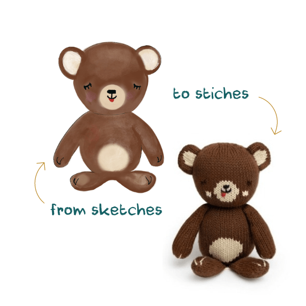 Baby Bear - Tenth & Pine - Baby Knit Doll -