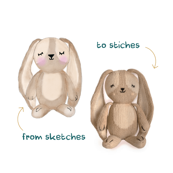 Baby Bunny - Tenth & Pine - Baby Knit Doll -