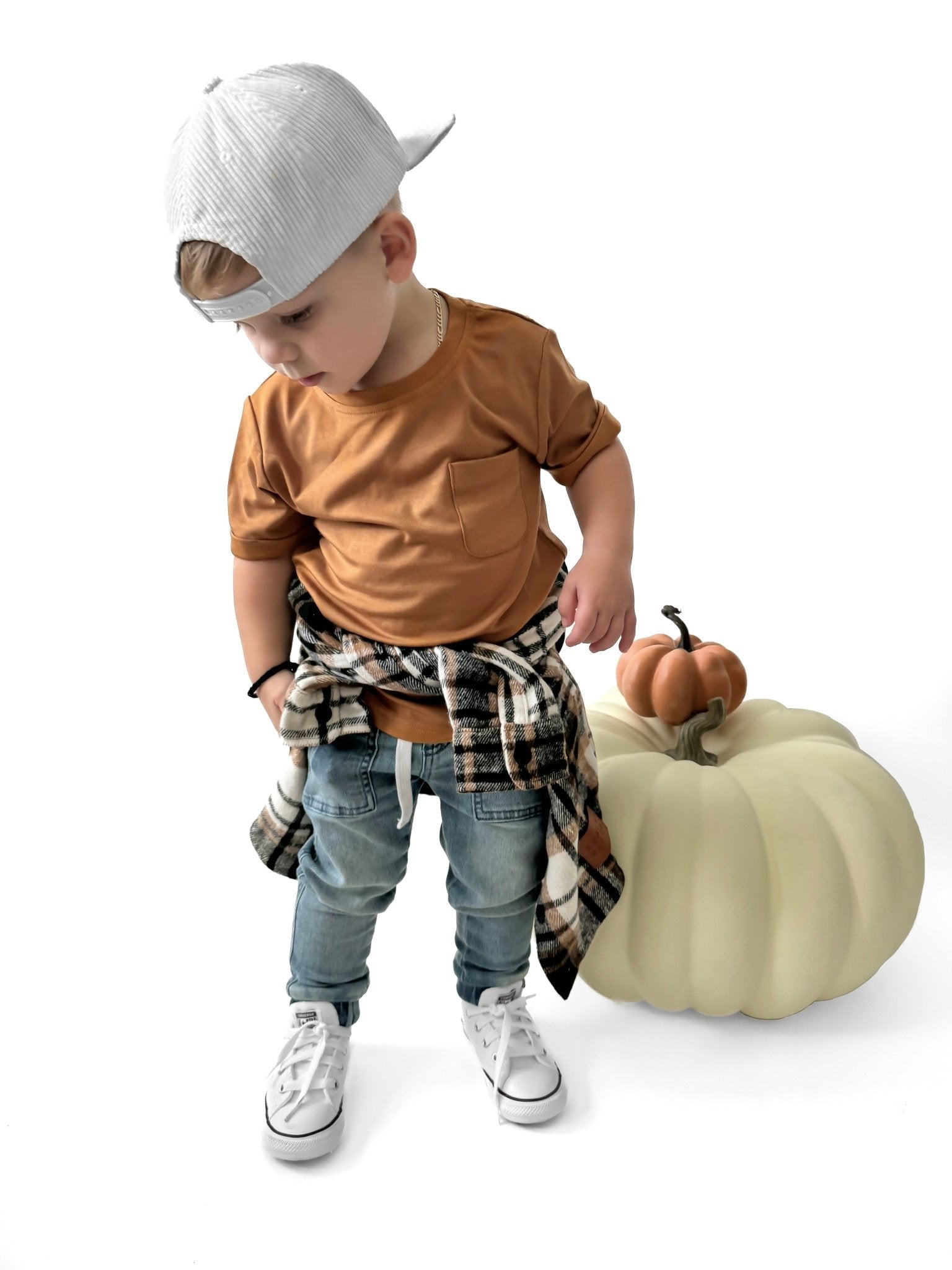 BAMBOO POCKET TEE - CARAMEL - Tenth & Pine - 3 - 6M
