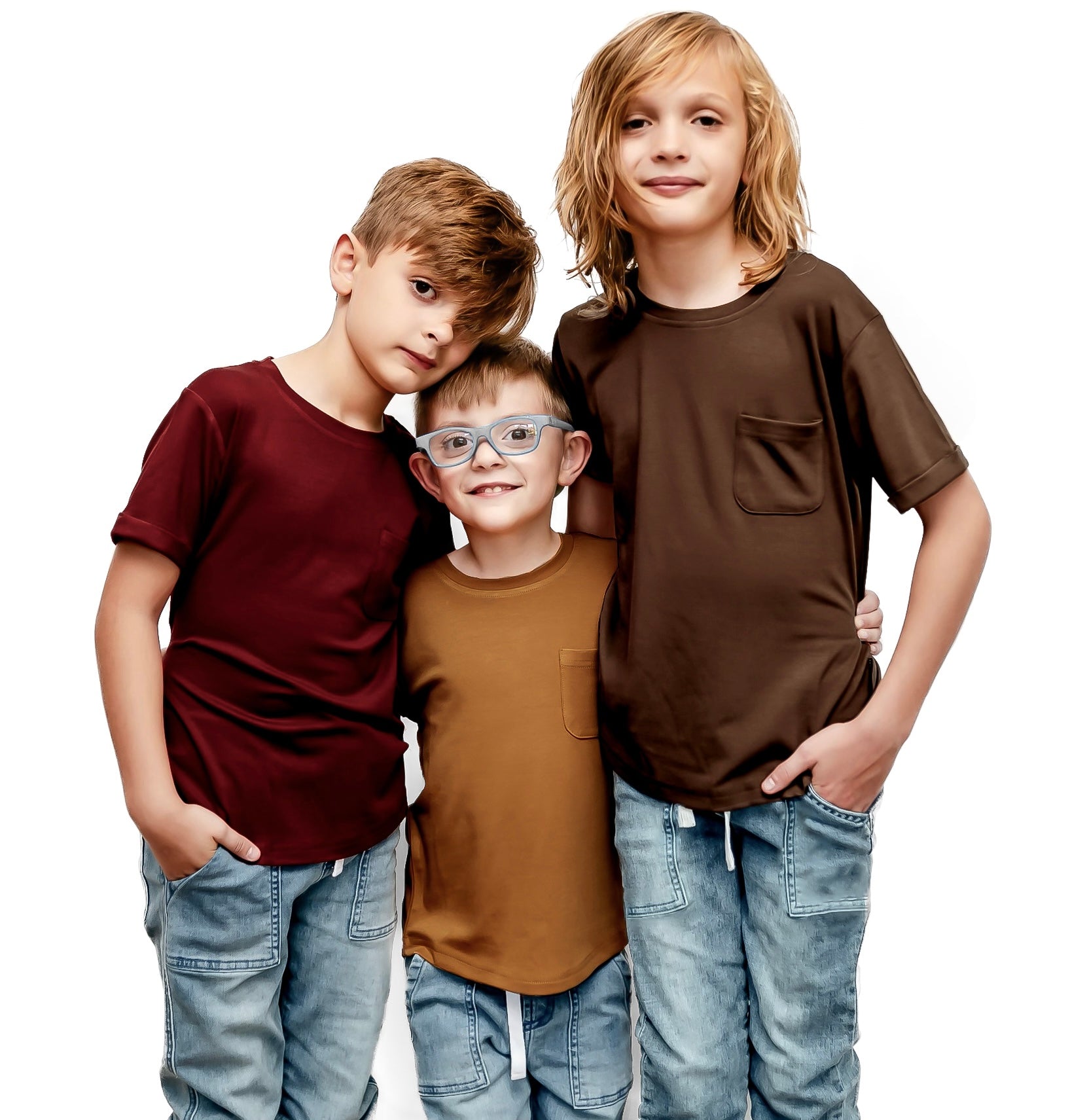 BAMBOO POCKET TEE - CARAMEL - Tenth & Pine - 3 - 6M