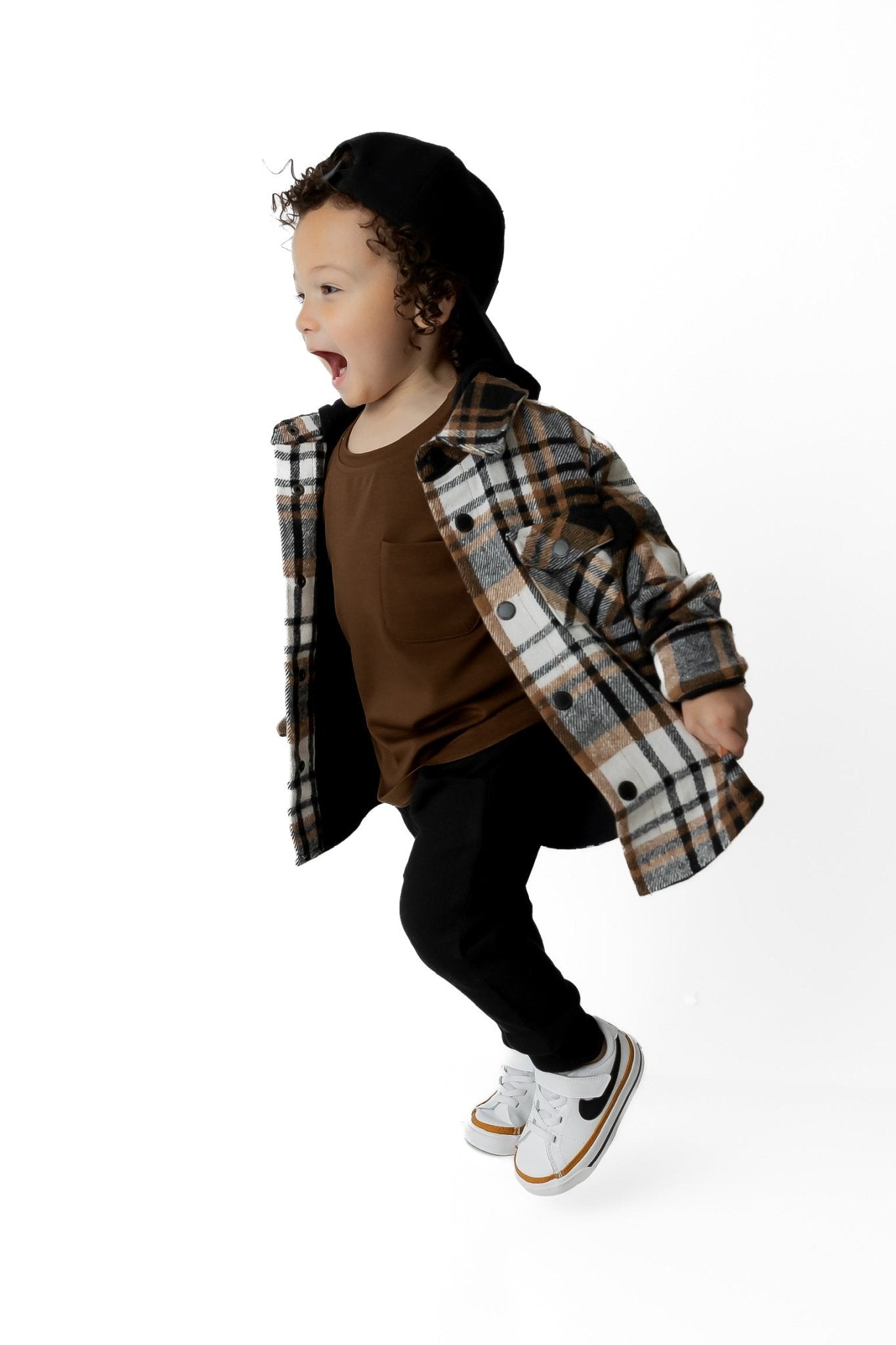 BAMBOO POCKET TEE - CHOCOLATE - Tenth & Pine - 3 - 6M