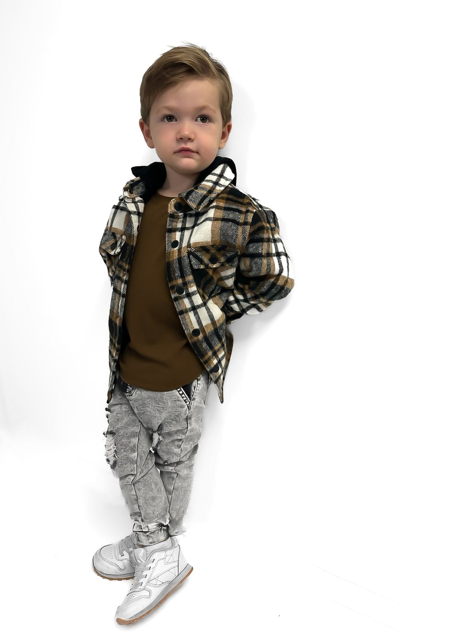 BAMBOO POCKET TEE - CHOCOLATE - Tenth & Pine - 3 - 6M