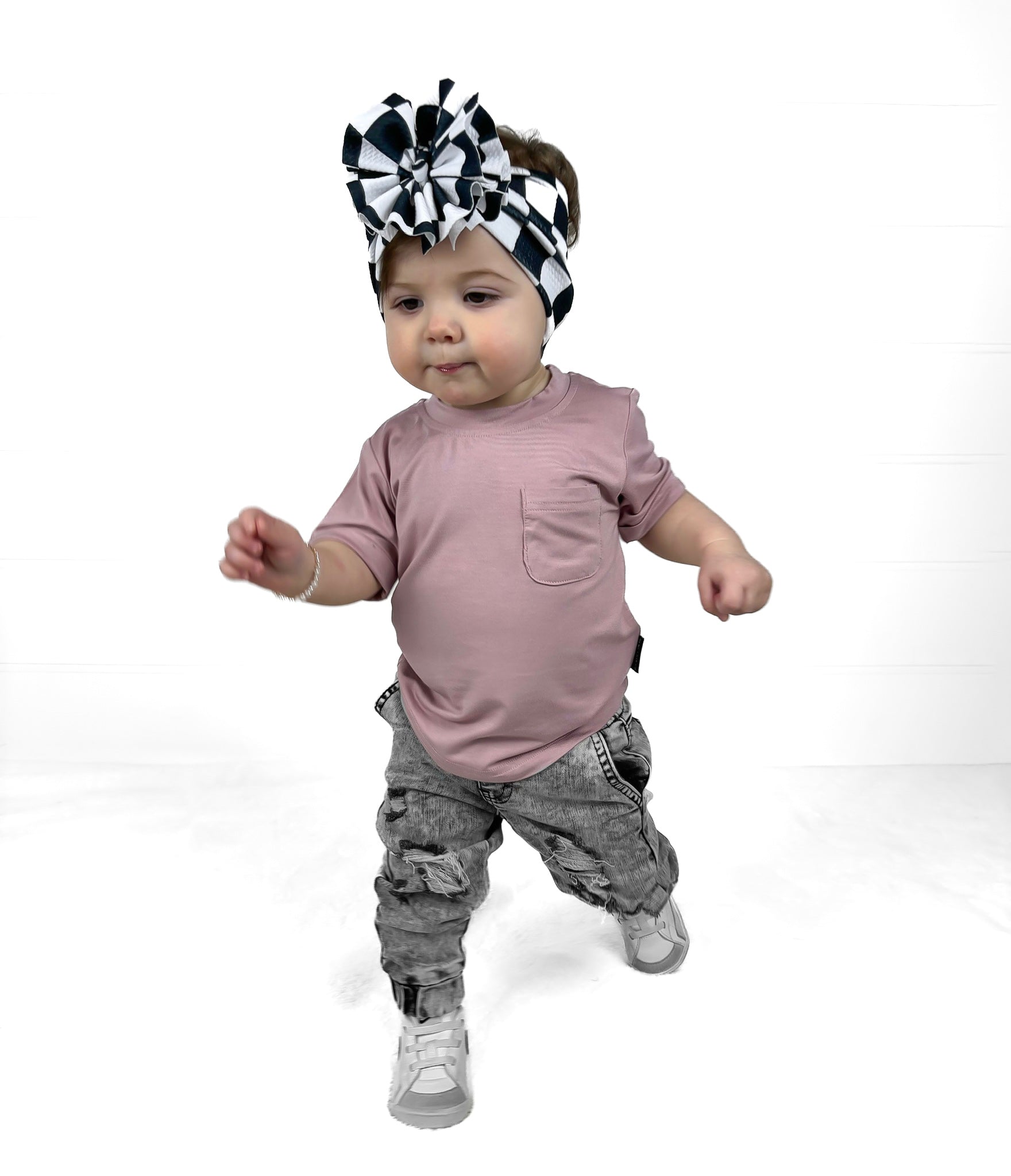 BAMBOO POCKET TEE - DESERT ROSE - Tenth & Pine - 3 - 6M