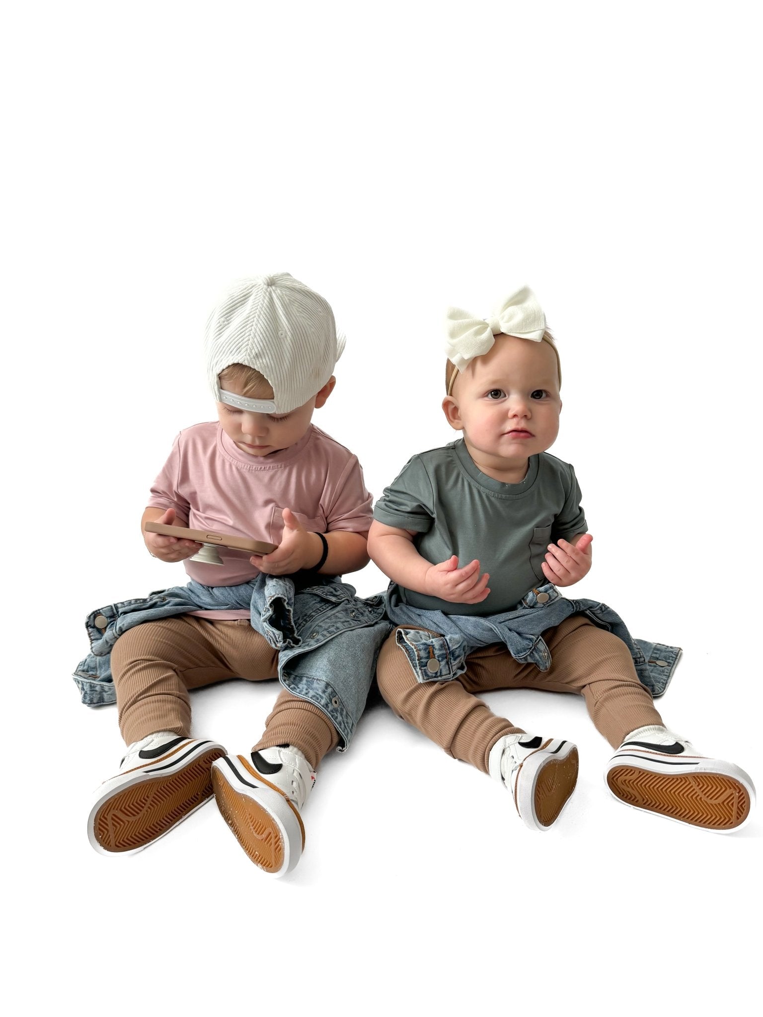 BAMBOO POCKET TEE - DESERT ROSE - Tenth & Pine - 3 - 6M