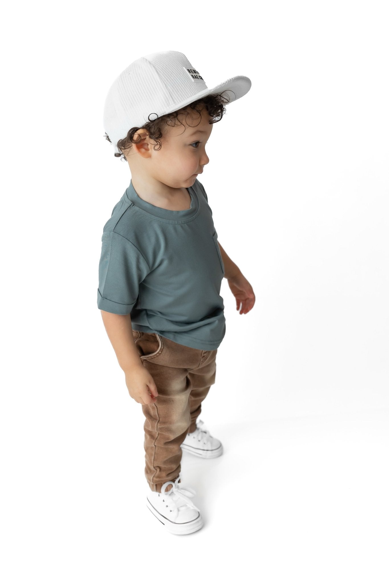 BAMBOO POCKET TEE - SPRUCE - Tenth & Pine - 3 - 6M