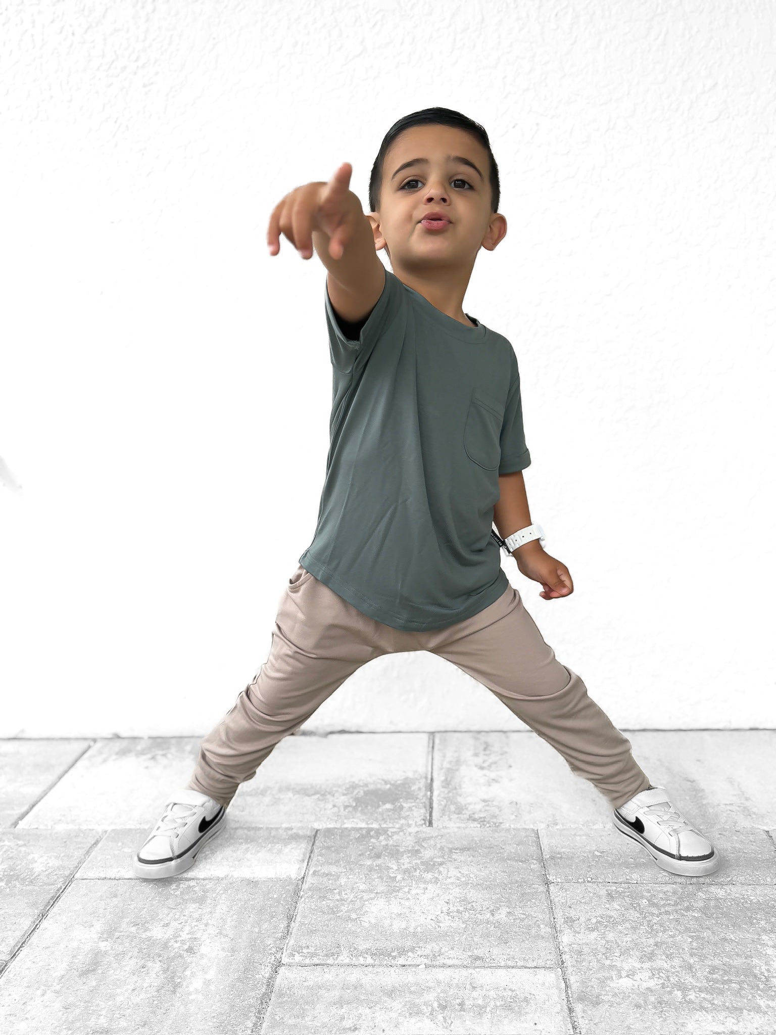 BAMBOO POCKET TEE - SPRUCE - Tenth & Pine - 3 - 6M