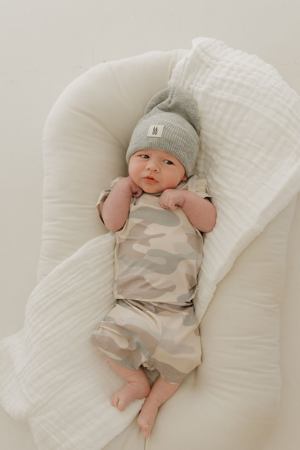 Bamboo Short Set | Camo - Tenth & Pine - Short Set - 0 - 3 Months - forever french baby