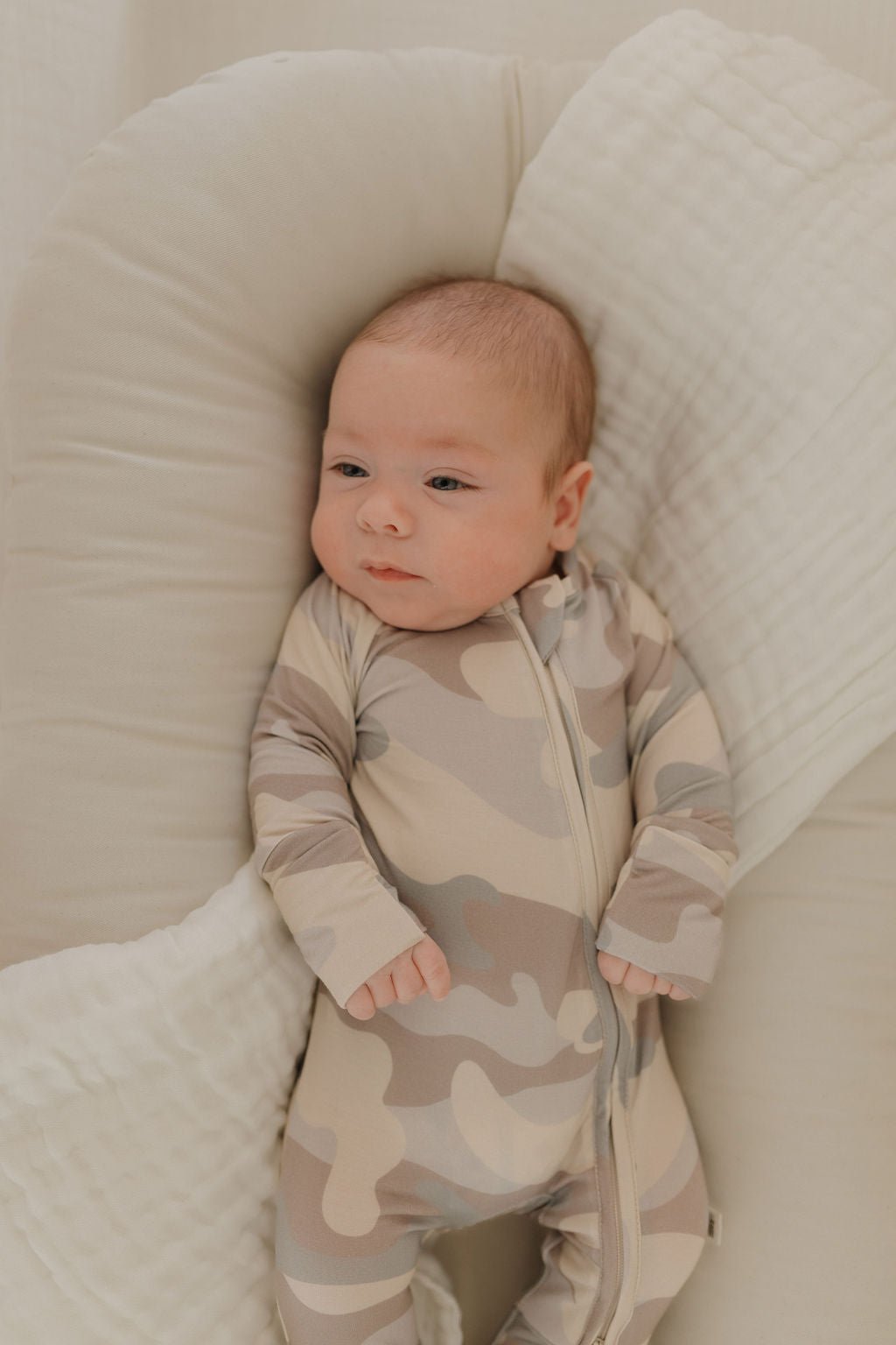 Bamboo Zip Pajamas | Camo - Tenth & Pine - Zip Pajama - Newborn - forever french baby
