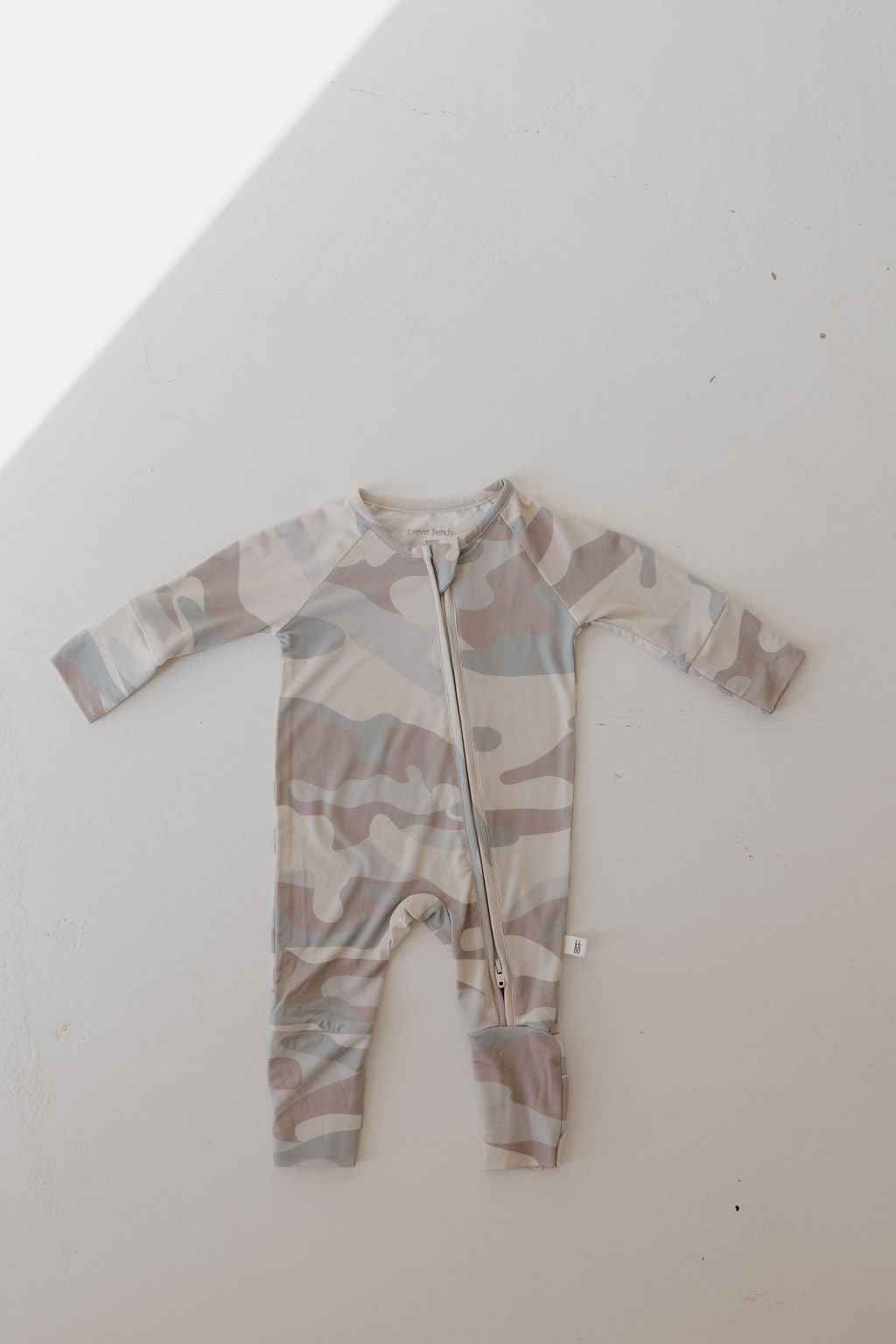 Bamboo Zip Pajamas | Camo - Tenth & Pine - Zip Pajama - Newborn - forever french baby
