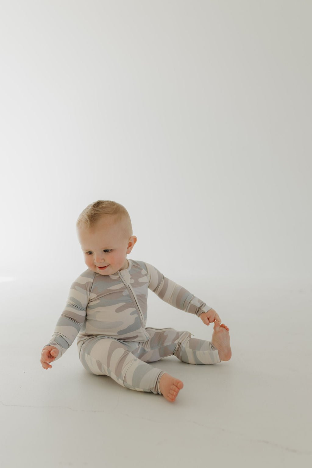 Bamboo Zip Pajamas | Camo - Tenth & Pine - Zip Pajama - Newborn - forever french baby