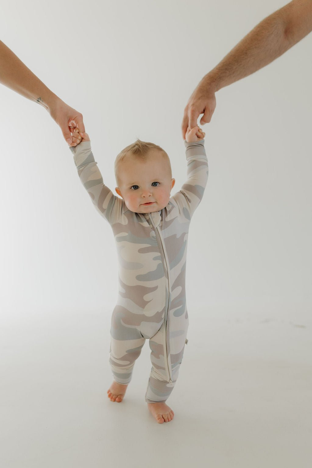 Bamboo Zip Pajamas | Camo - Tenth & Pine - Zip Pajama - Newborn - forever french baby