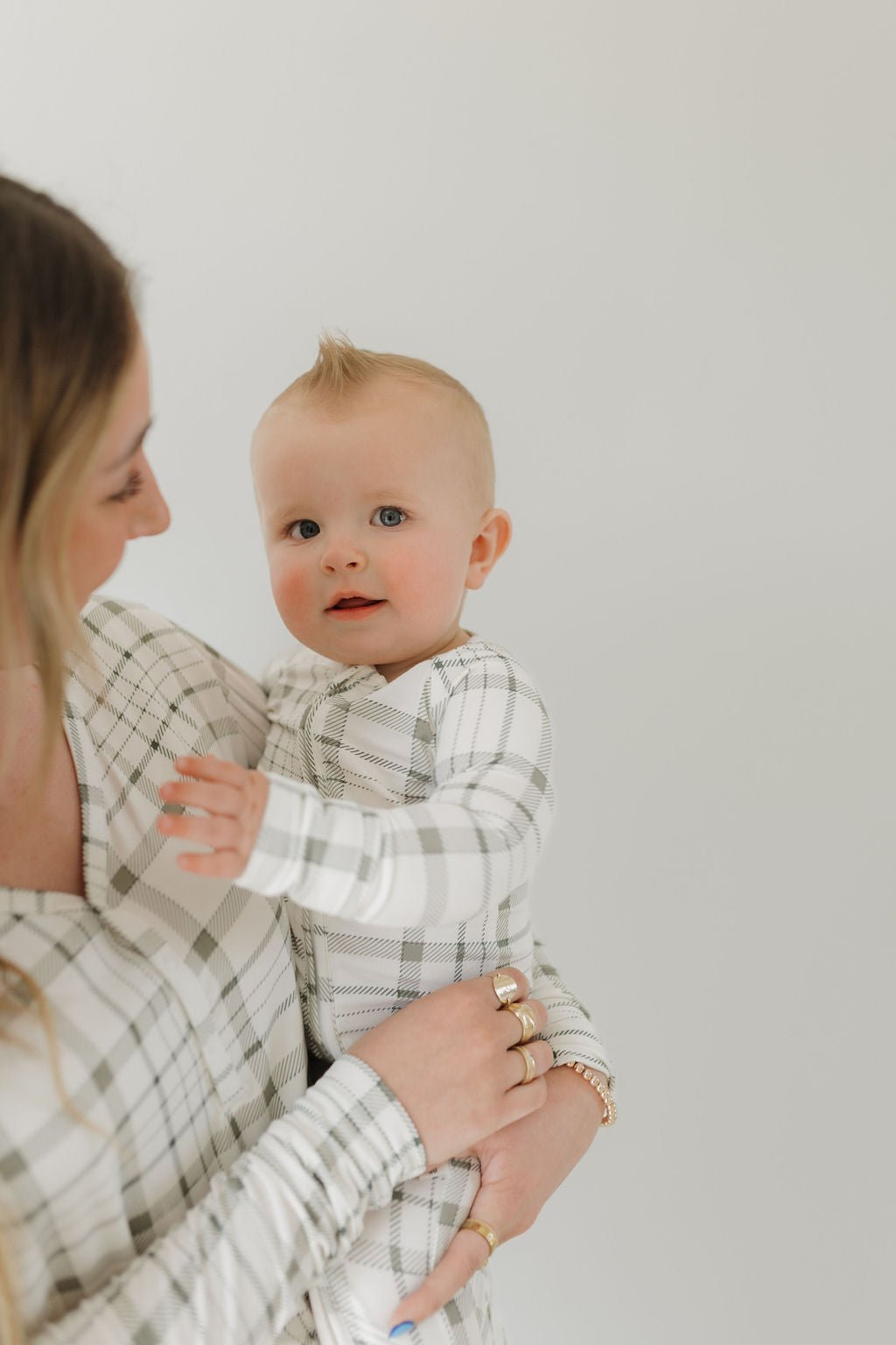Bamboo Zip Pajamas | Picnic Plaid - Tenth & Pine - zip rompers - Newborn - forever french baby