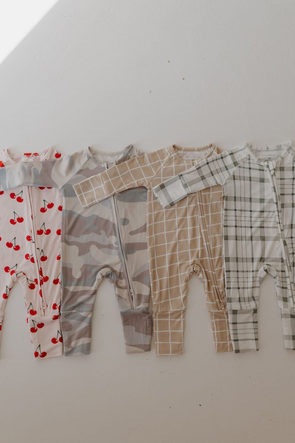 Bamboo Zip Pajamas | Picnic Plaid - Tenth & Pine - zip rompers - Newborn - forever french baby