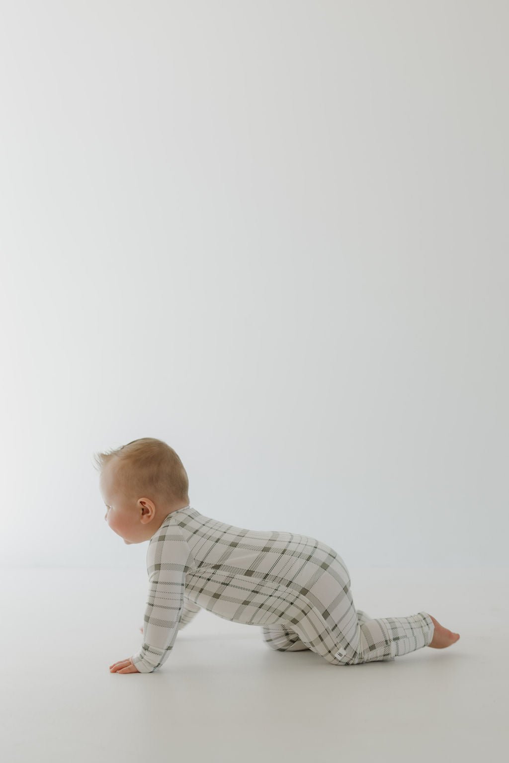 Bamboo Zip Pajamas | Picnic Plaid - Tenth & Pine - zip rompers - Newborn - forever french baby