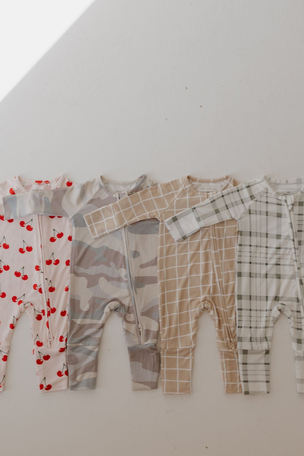 Bamboo Zip Pajamas | Picnic Plaid - Tenth & Pine - zip rompers - Newborn - forever french baby