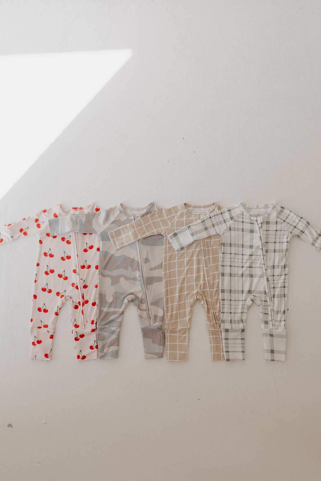 Bamboo Zip Pajamas | Picnic Plaid - Tenth & Pine - zip rompers - Newborn - forever french baby
