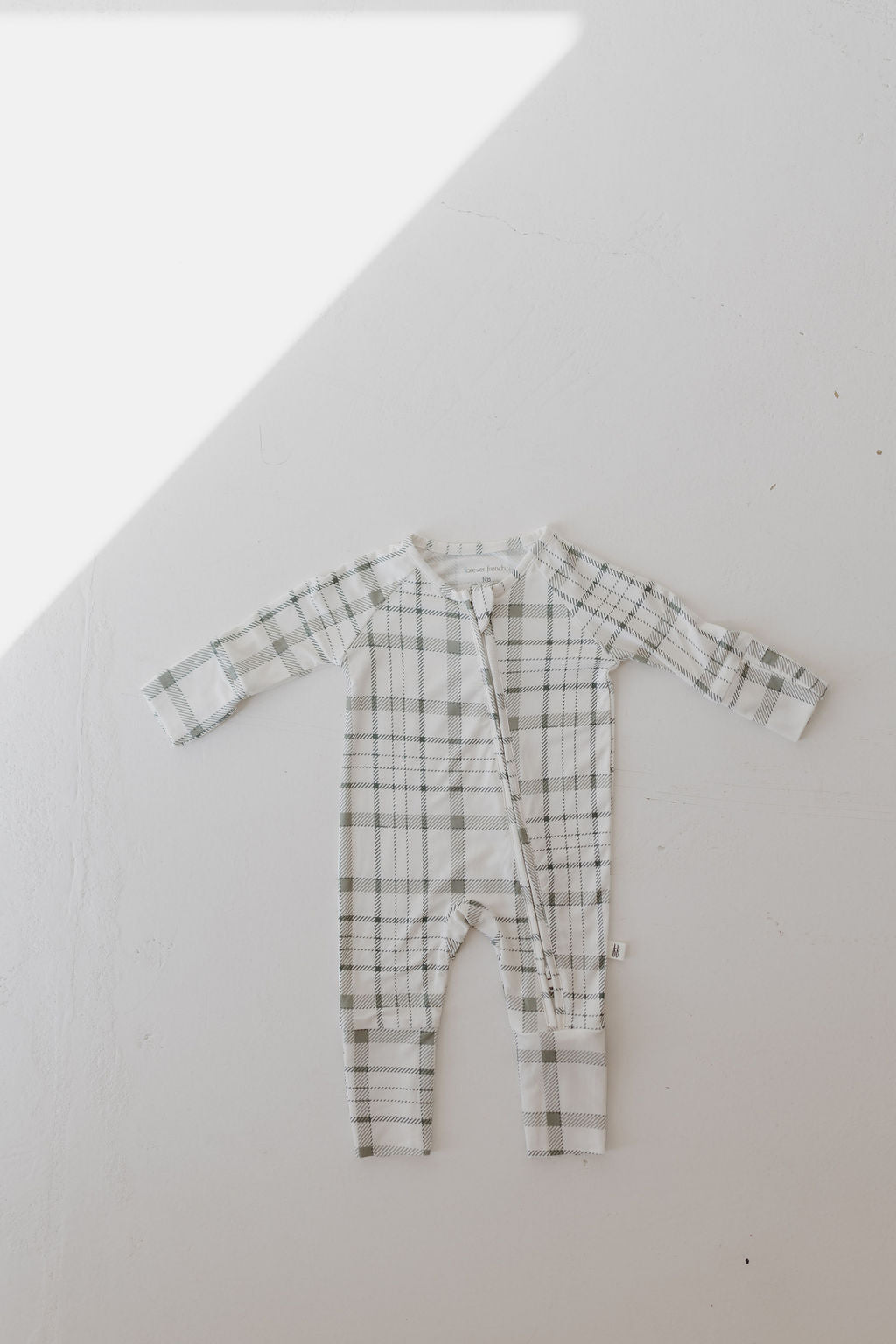 Bamboo Zip Pajamas | Picnic Plaid - Tenth & Pine - zip rompers - Newborn - forever french baby