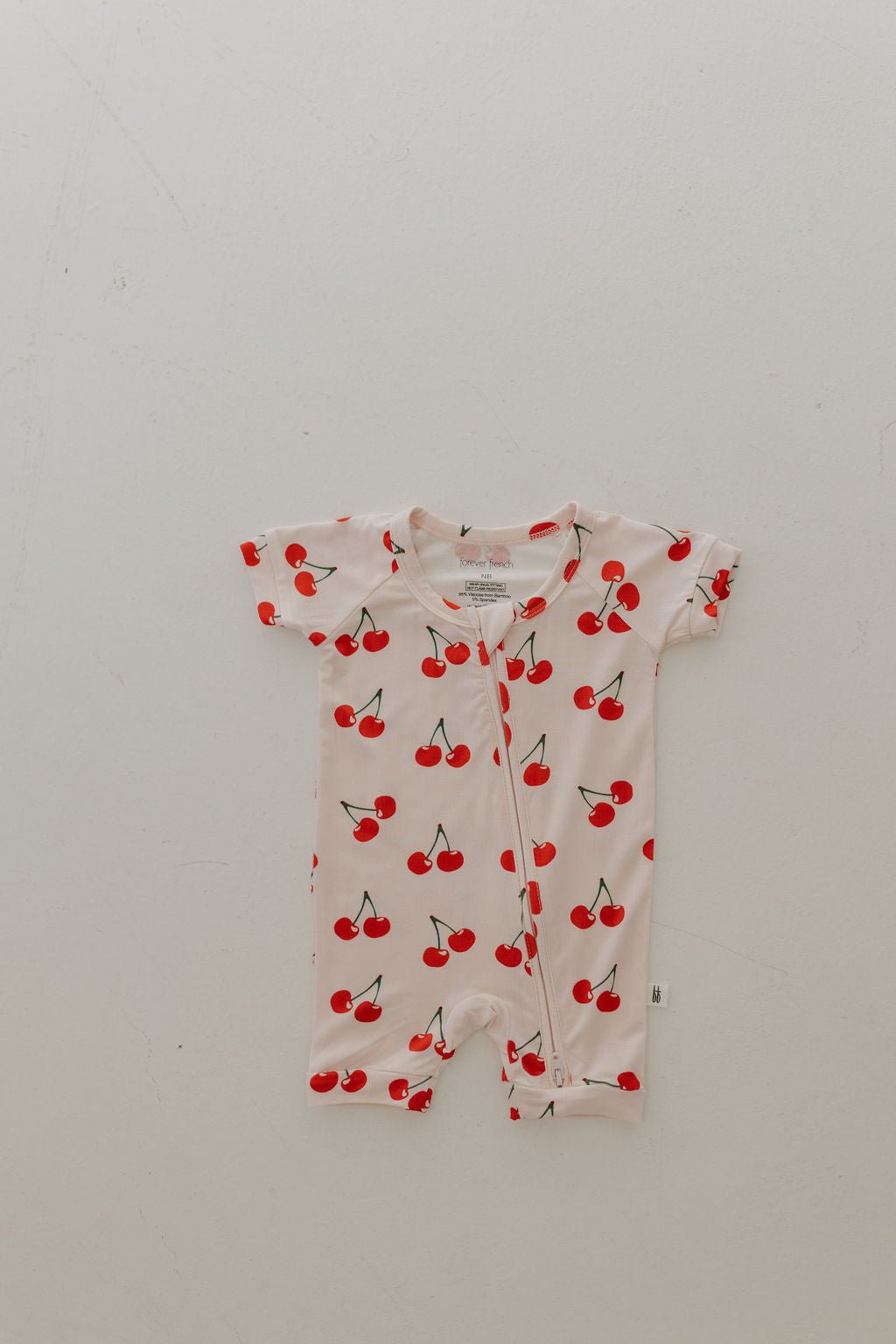 Bamboo Zip Shortie | Cherry Orchard - Tenth & Pine - Zip Shortie - Newborn - forever french baby