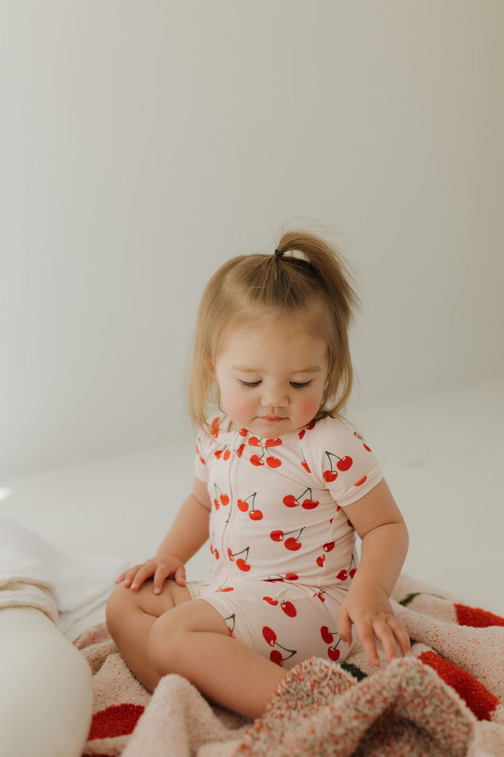 Bamboo Zip Shortie | Cherry Orchard - Tenth & Pine - Zip Shortie - Newborn - forever french baby