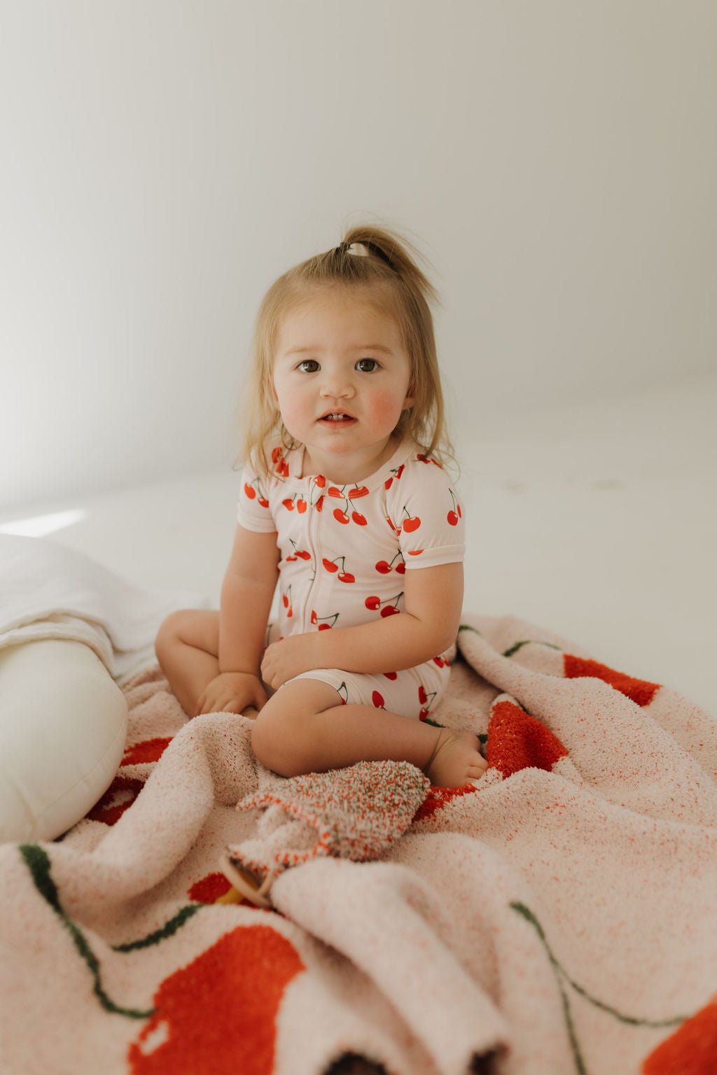 Bamboo Zip Shortie | Cherry Orchard - Tenth & Pine - Zip Shortie - Newborn - forever french baby