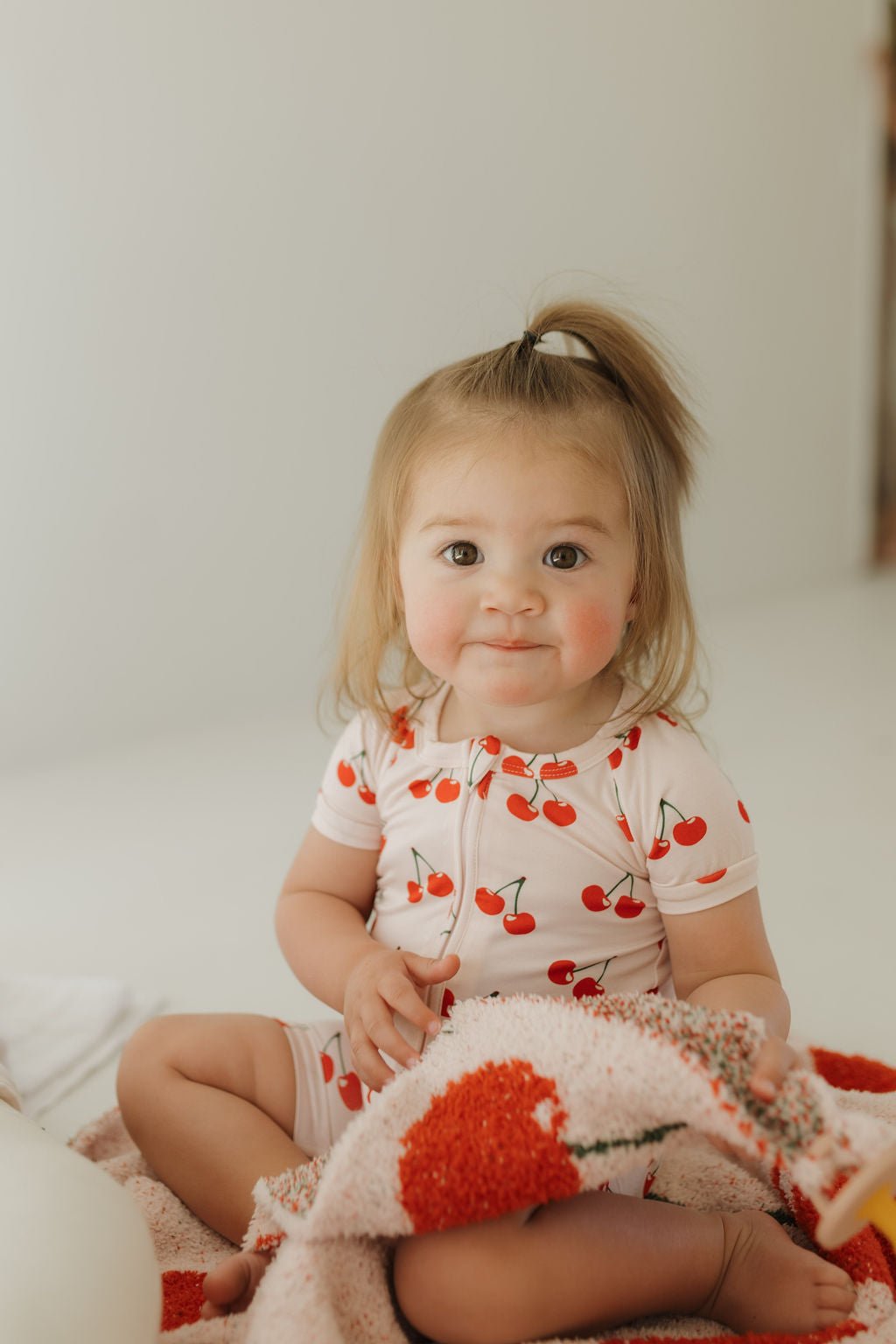 Bamboo Zip Shortie | Cherry Orchard - Tenth & Pine - Zip Shortie - Newborn - forever french baby