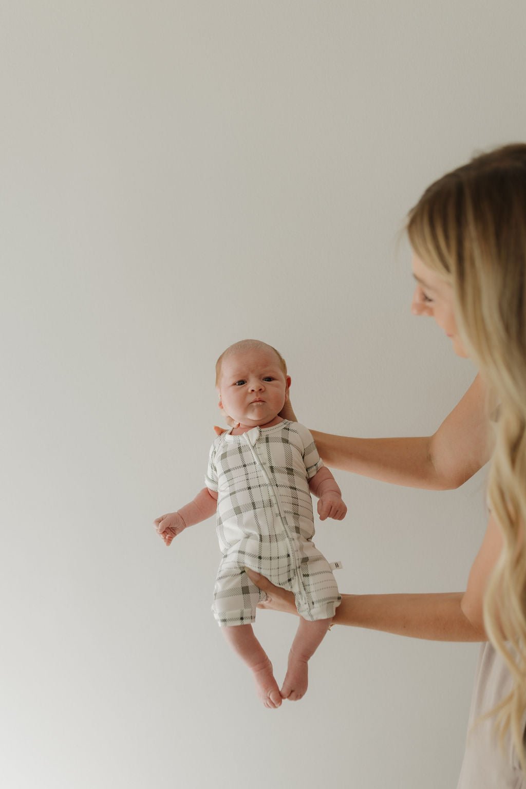 Bamboo Zip Shortie | Picnic Plaid - Tenth & Pine - Zip Shortie - Newborn - forever french baby