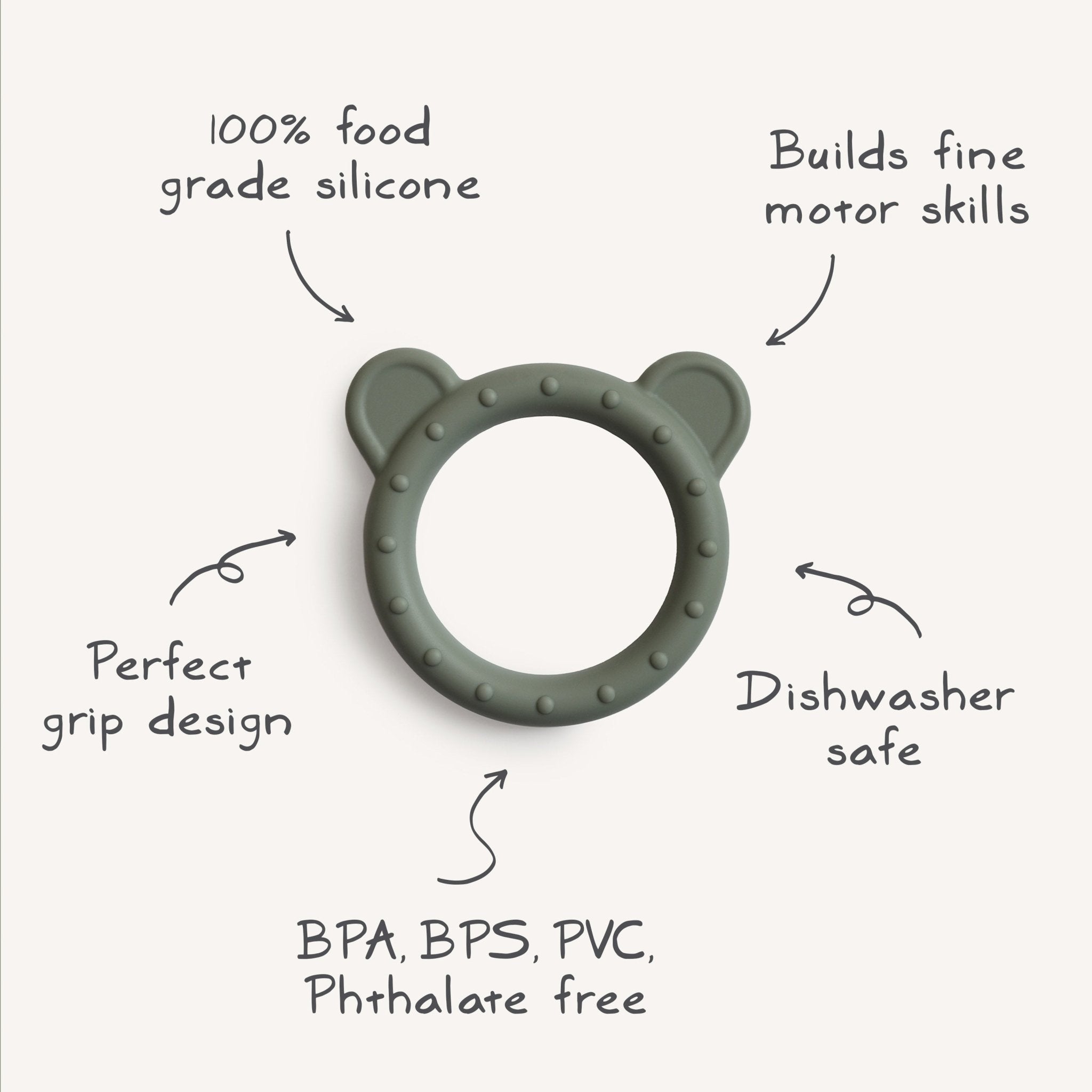 Bear Teether - Tenth & Pine - teether - Natural